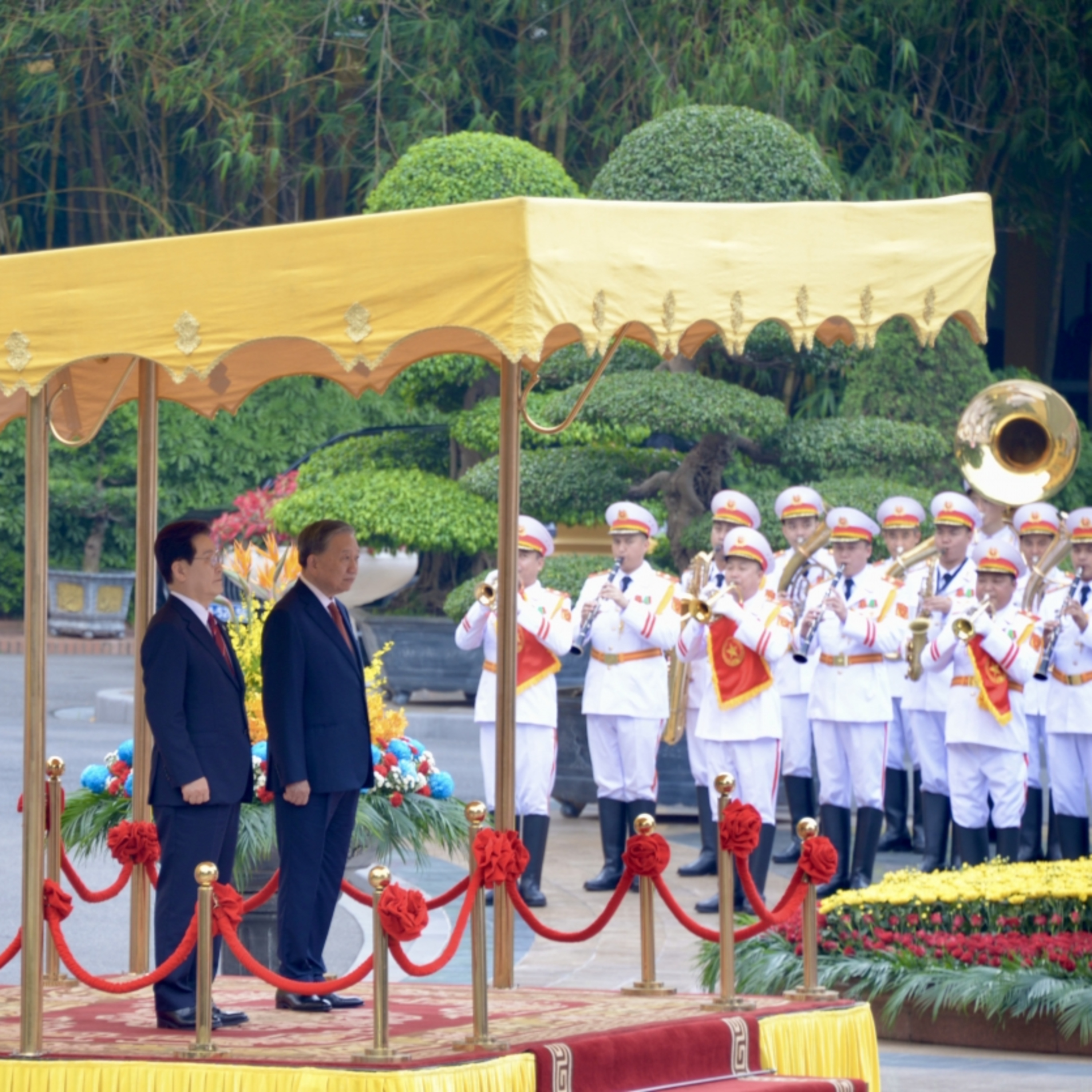 Tin Chính trị - Tổng Bí thư, Chủ tịch nước Tô Lâm chủ trì lễ đón Tổng thống Hàn Quốc