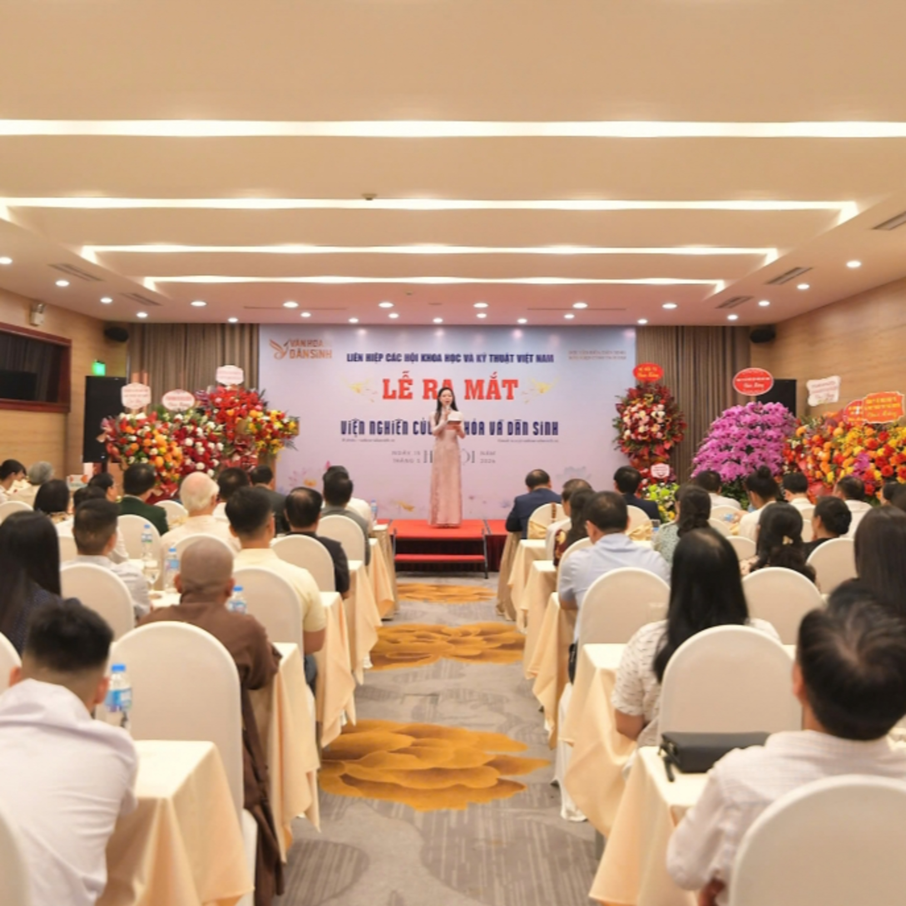 Tin Chính trị - Lễ ra mắt Viện Nghiên cứu Văn hóa và Dân sinh- Kết nối tri thức vì con người và phát triển bền vững