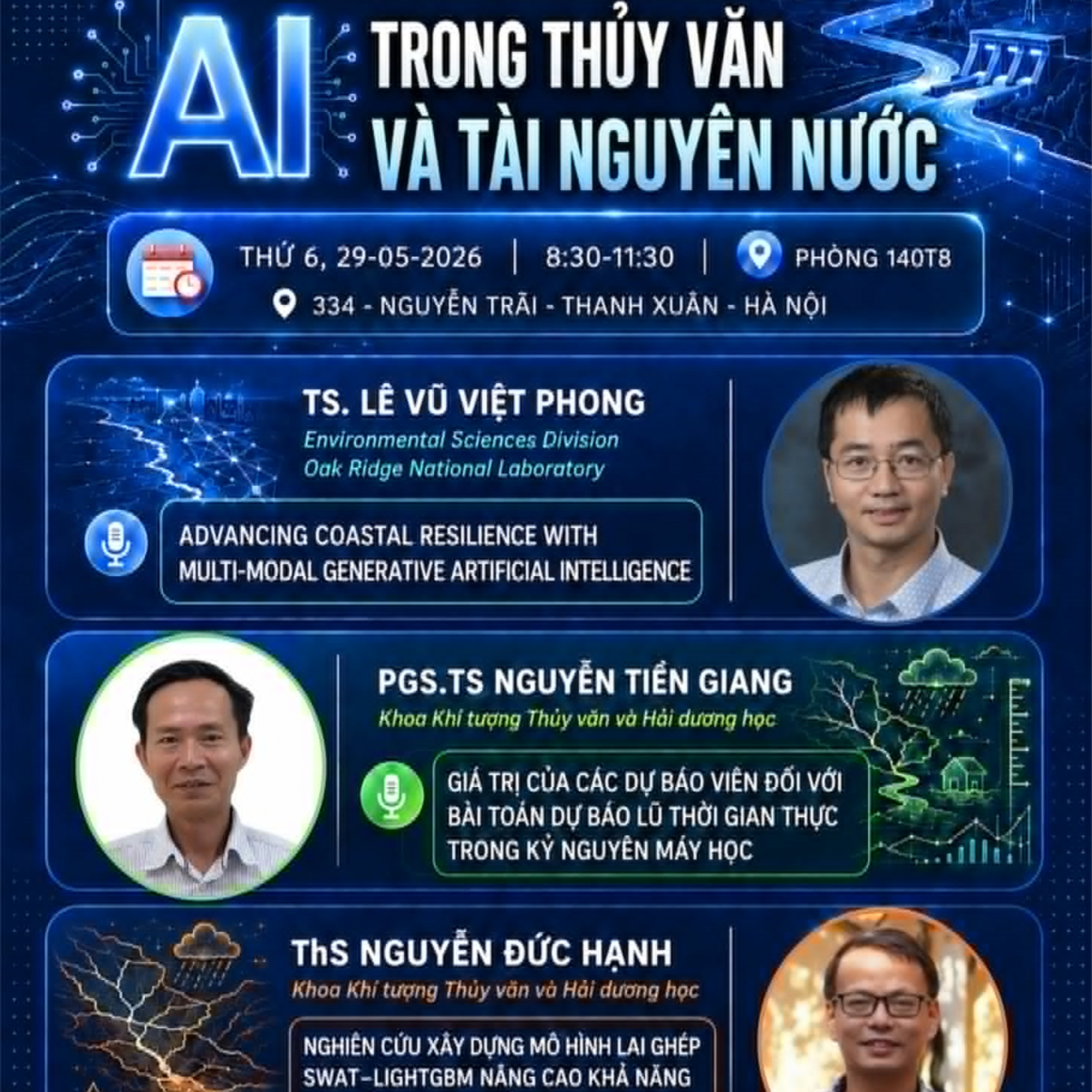 Tin Khoa học & Công nghệ - Khi AI “gõ cửa” ngành thủy văn: Con người vẫn là trung tâm