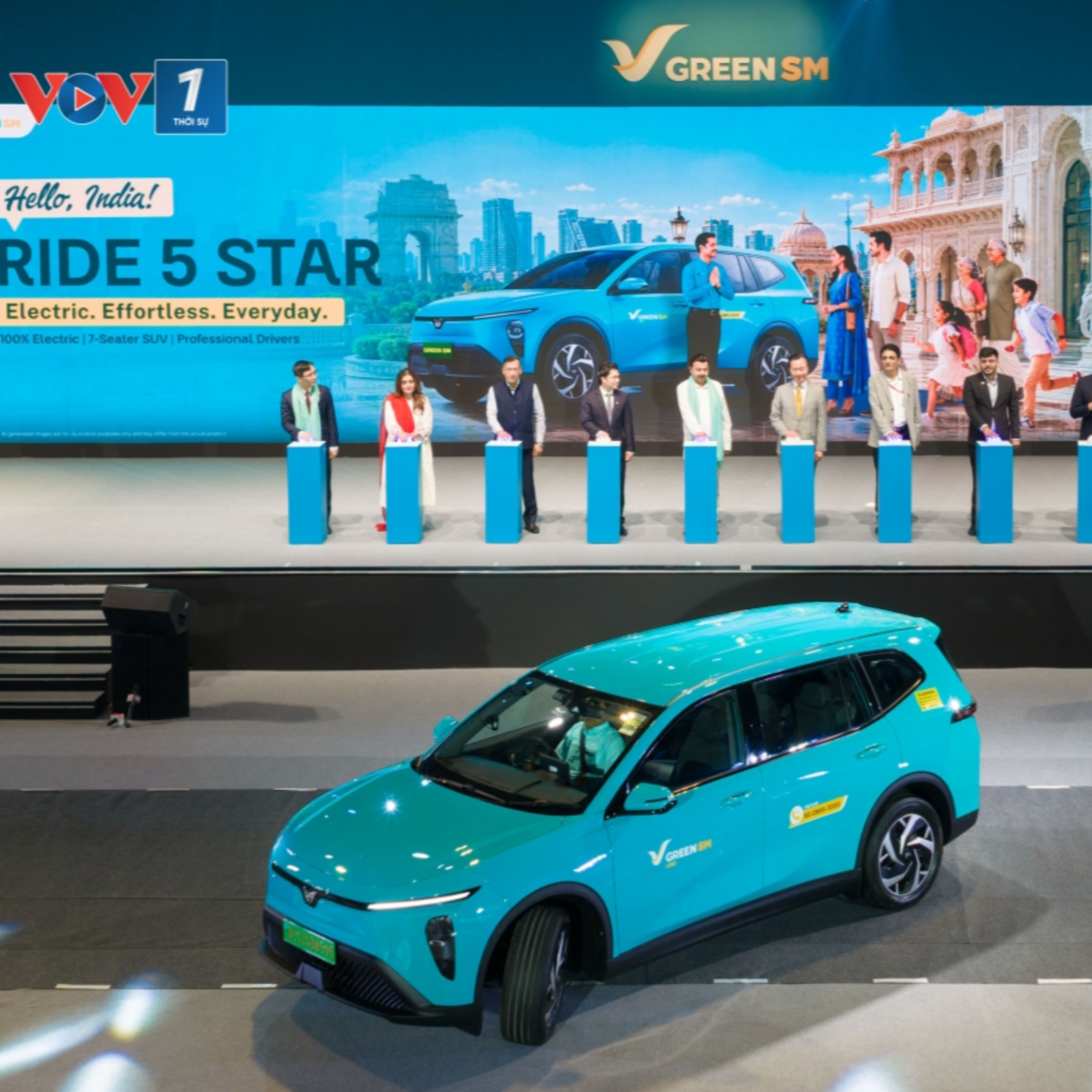 Tin thế giới - Green SM ra mắt dịch vụ taxi thuần điện Green SM Limo tại Ấn Độ