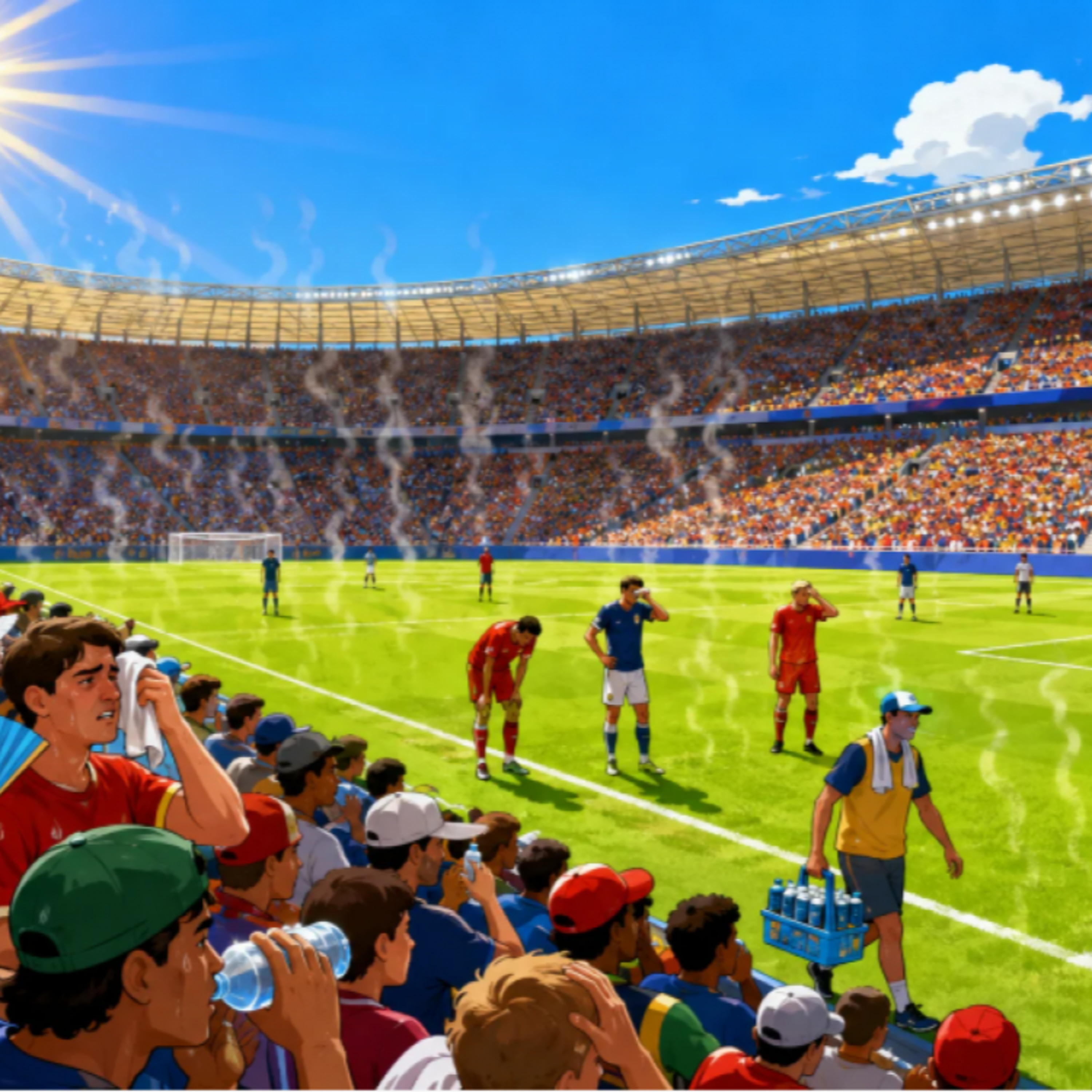 Tin thế giới - Cảnh báo rủi ro từ nắng nóng tới người hâm mộ World Cup