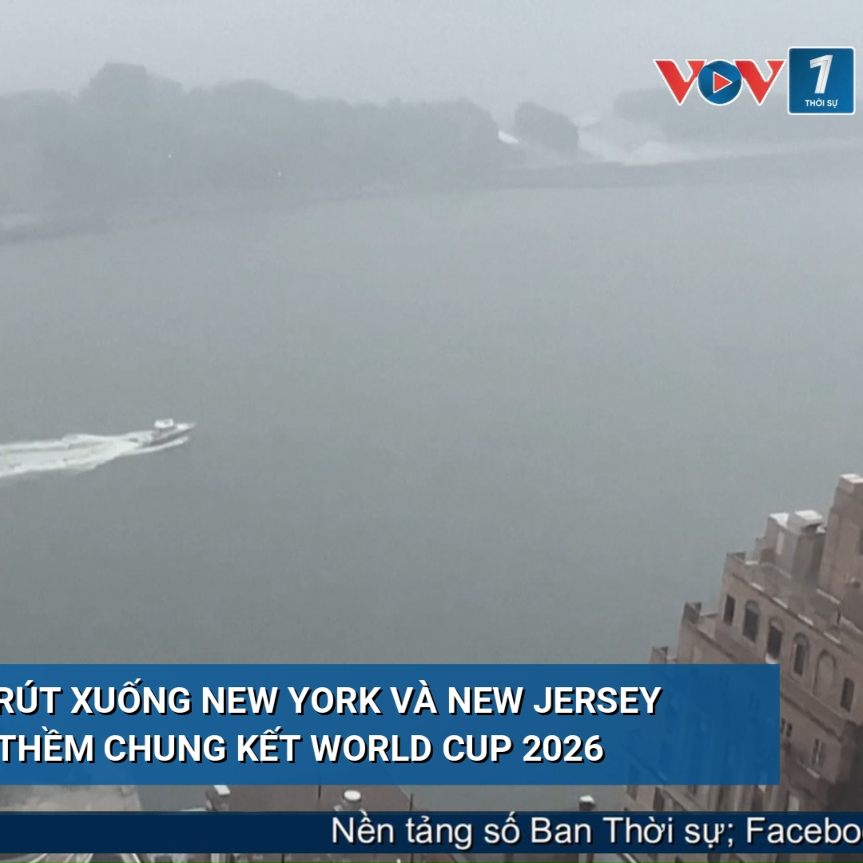 Tin quốc tế - Mưa lớn trút xuống New York và New Jersey trước thềm chung kết World Cup 2026