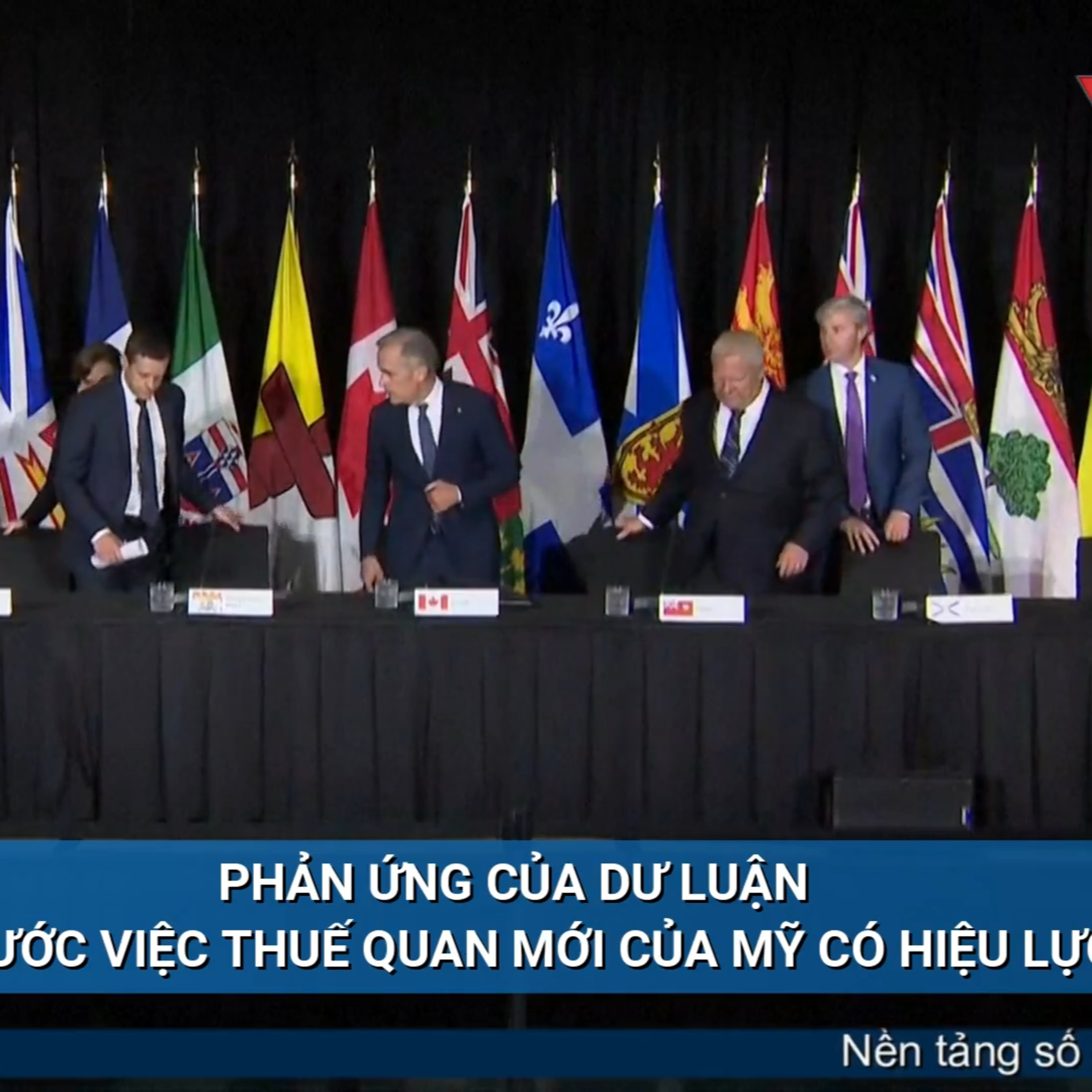 Tin quốc tế - Phản ứng của dư luận trước việc thuế quan mới của Mỹ có hiệu lực