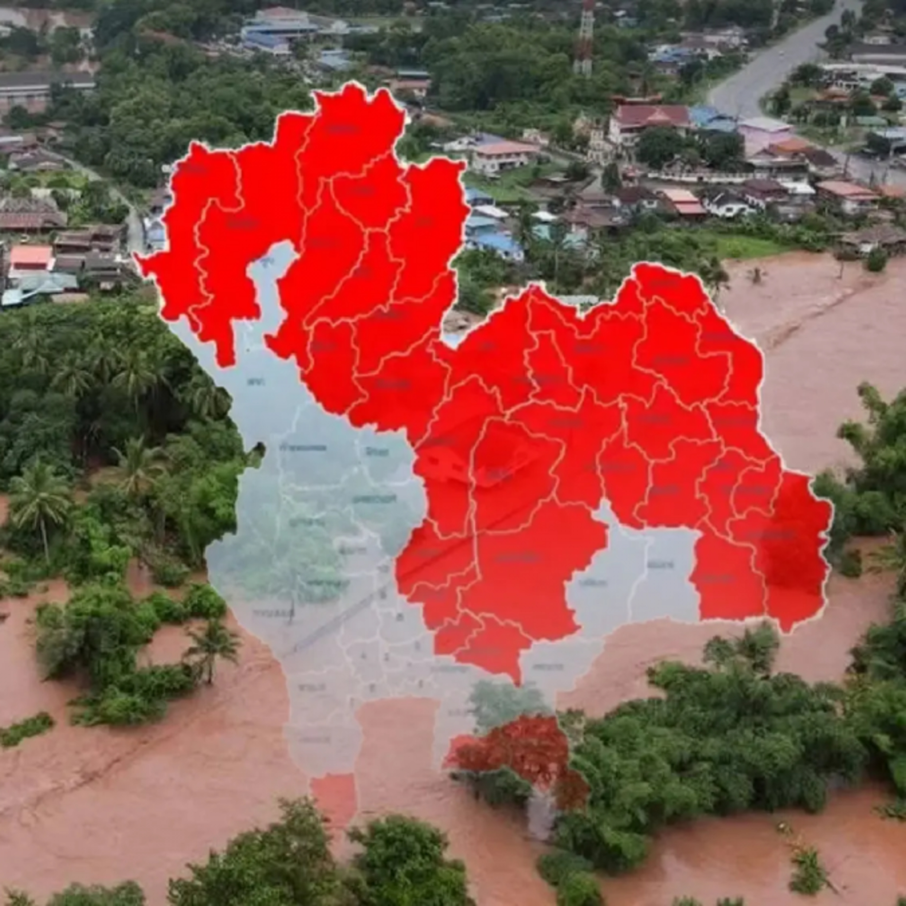 Tin thế giới - Nước sông Mekong dâng cao do mưa lớn kéo dài, Thái Lan báo động lũ quét trên diện rộng