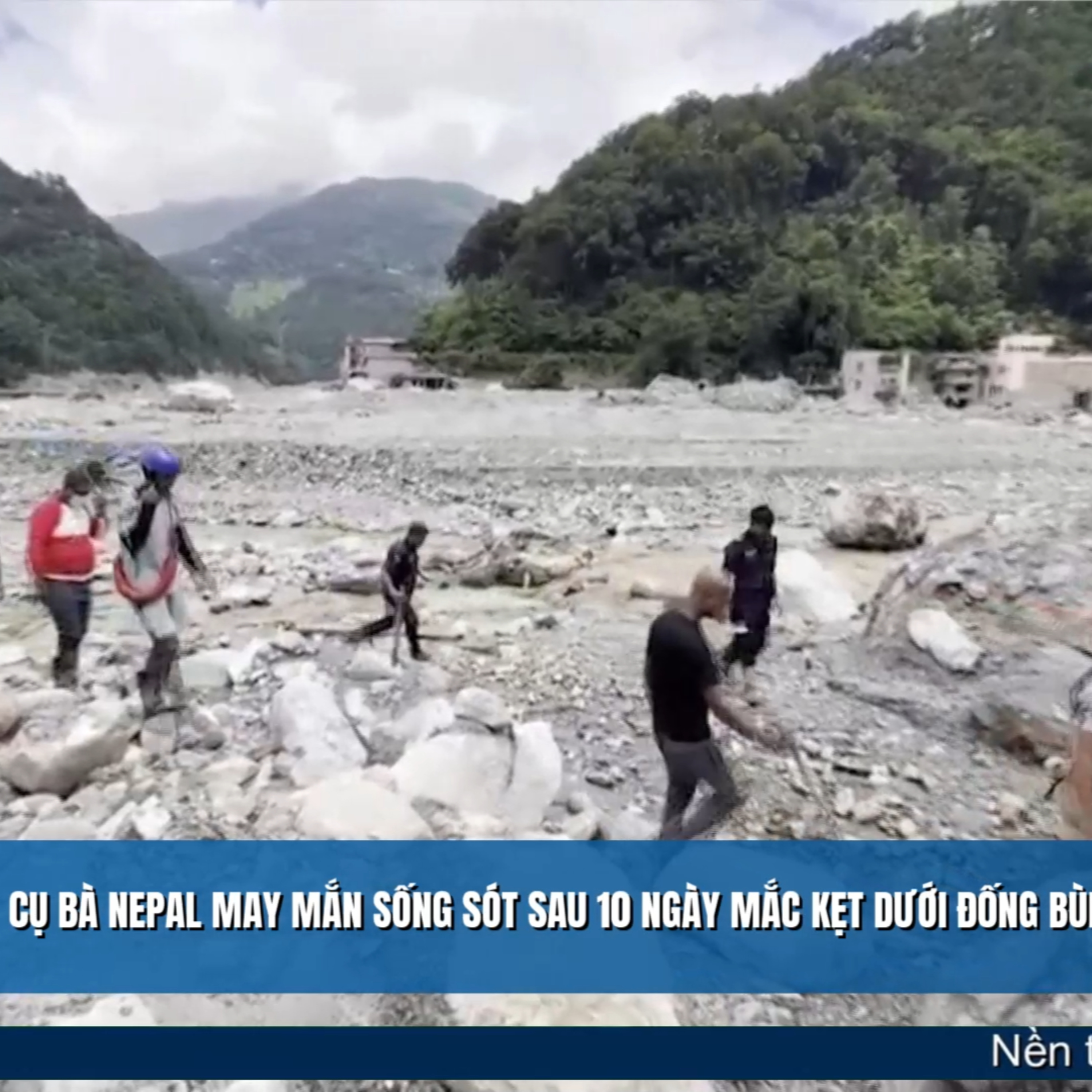 Tin quốc tế - Cụ bà Nepal may mắn sống sót sau 10 ngày mắc kẹt dưới đống bùn đất episode artwork