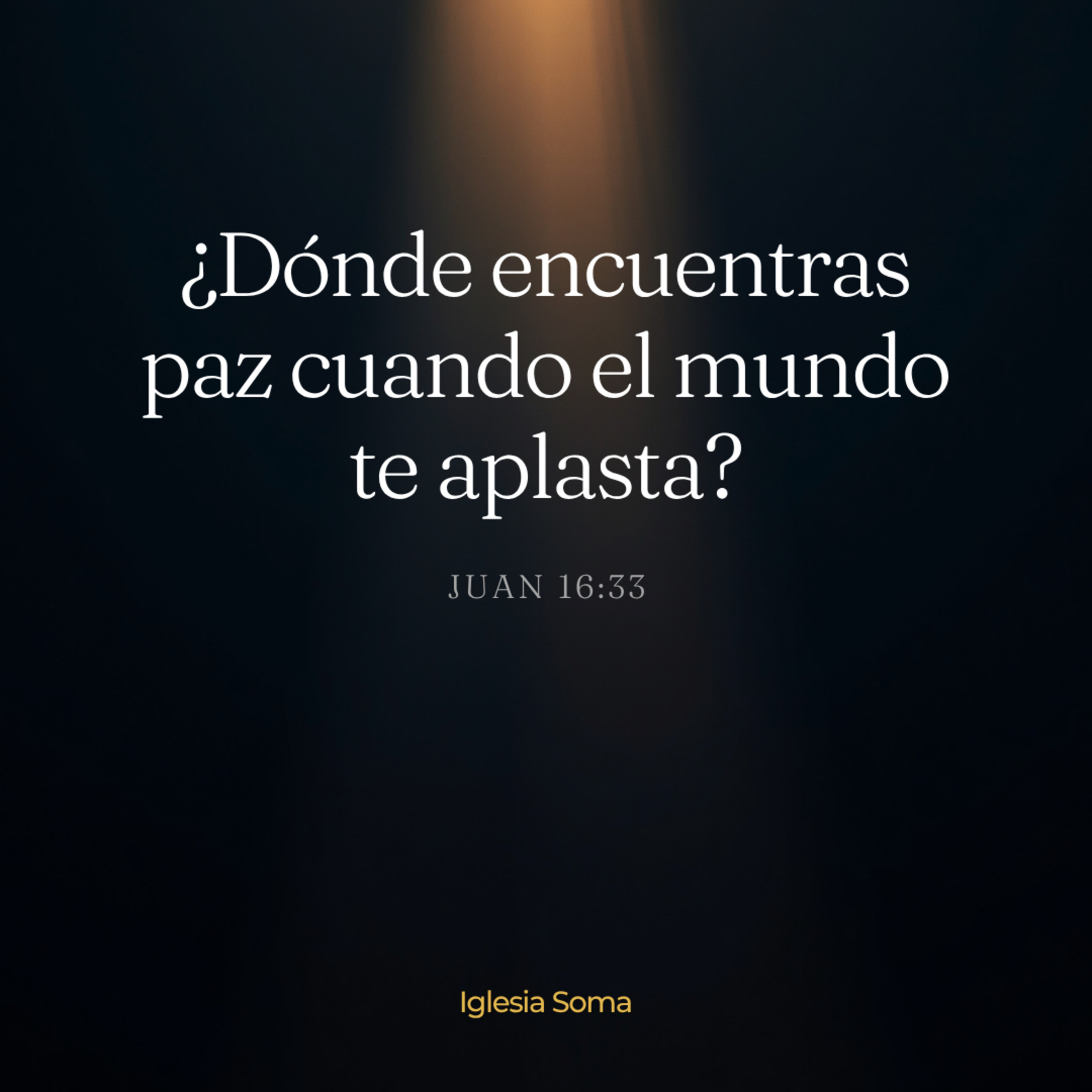 ¿Dónde encuentras paz cuando el mundo te aplasta? Juan 16:33 episode artwork