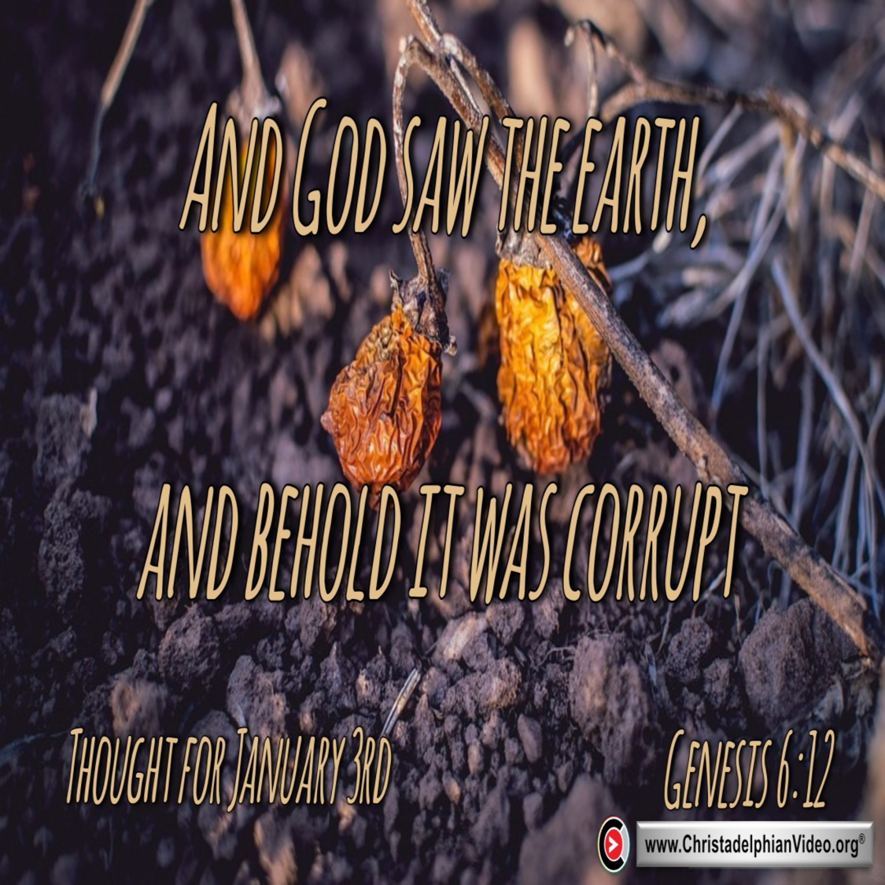 Thought for January 3rd. “THE LORD SAW THAT …” episode artwork