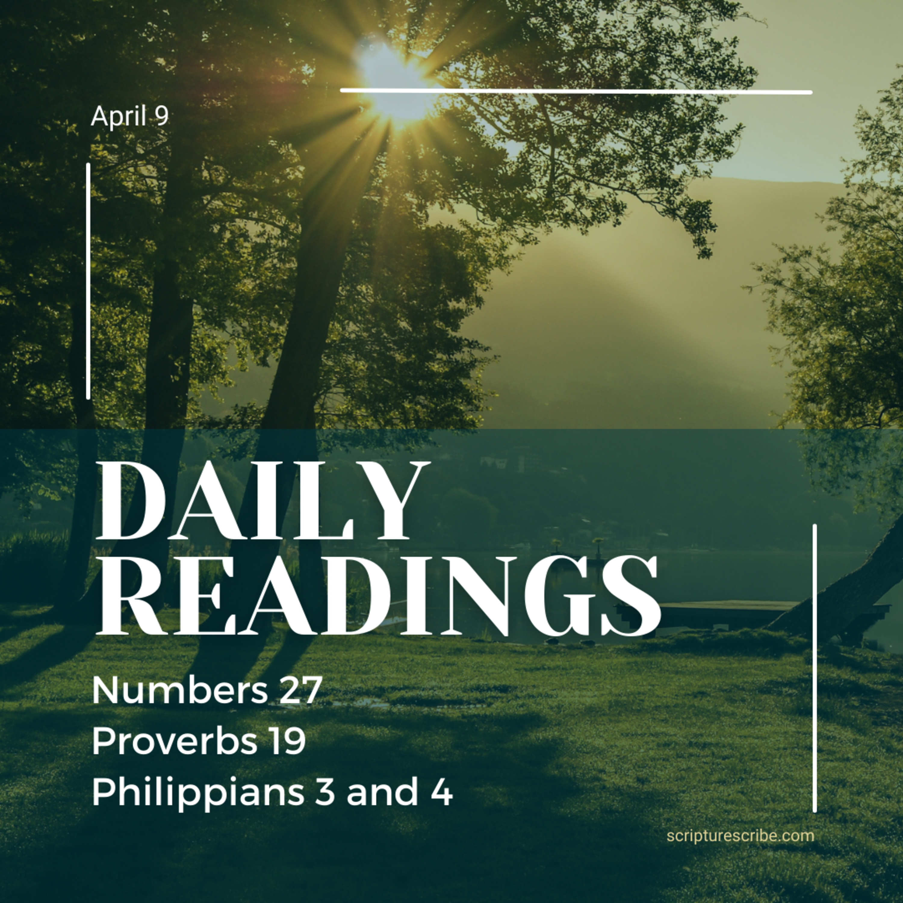 Thoughts on the readings for April 9th Numbers 27, Proverbs 19, Philippians 3-4 episode artwork