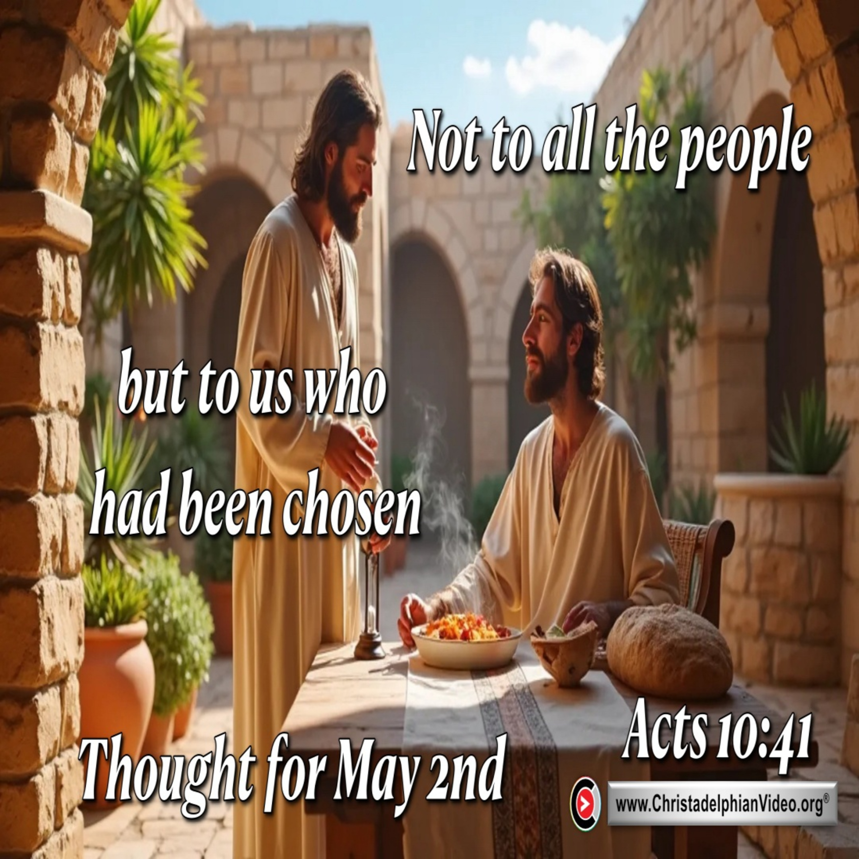 Daily Readings & Thought for May 2nd. “NOT TO ALL THE PEOPLE” episode artwork