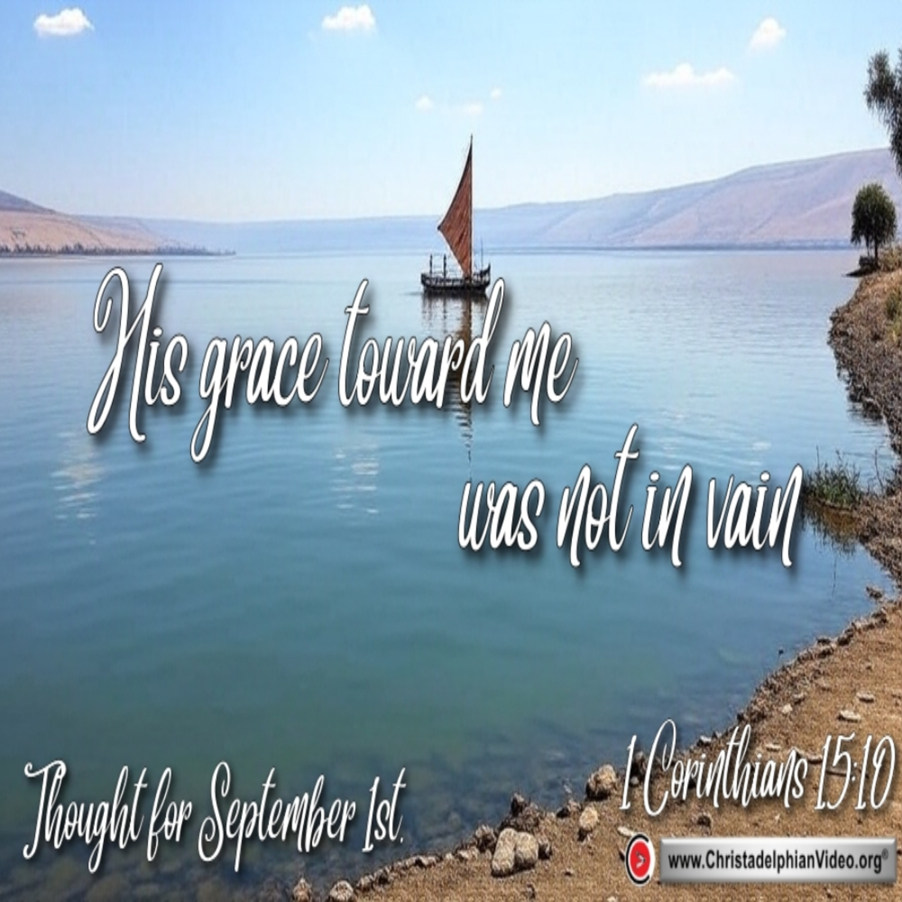 Daily Readings & Thought for September 1st. “HIS GRACE TOWARD ME WAS NOT IN VAIN”  episode artwork