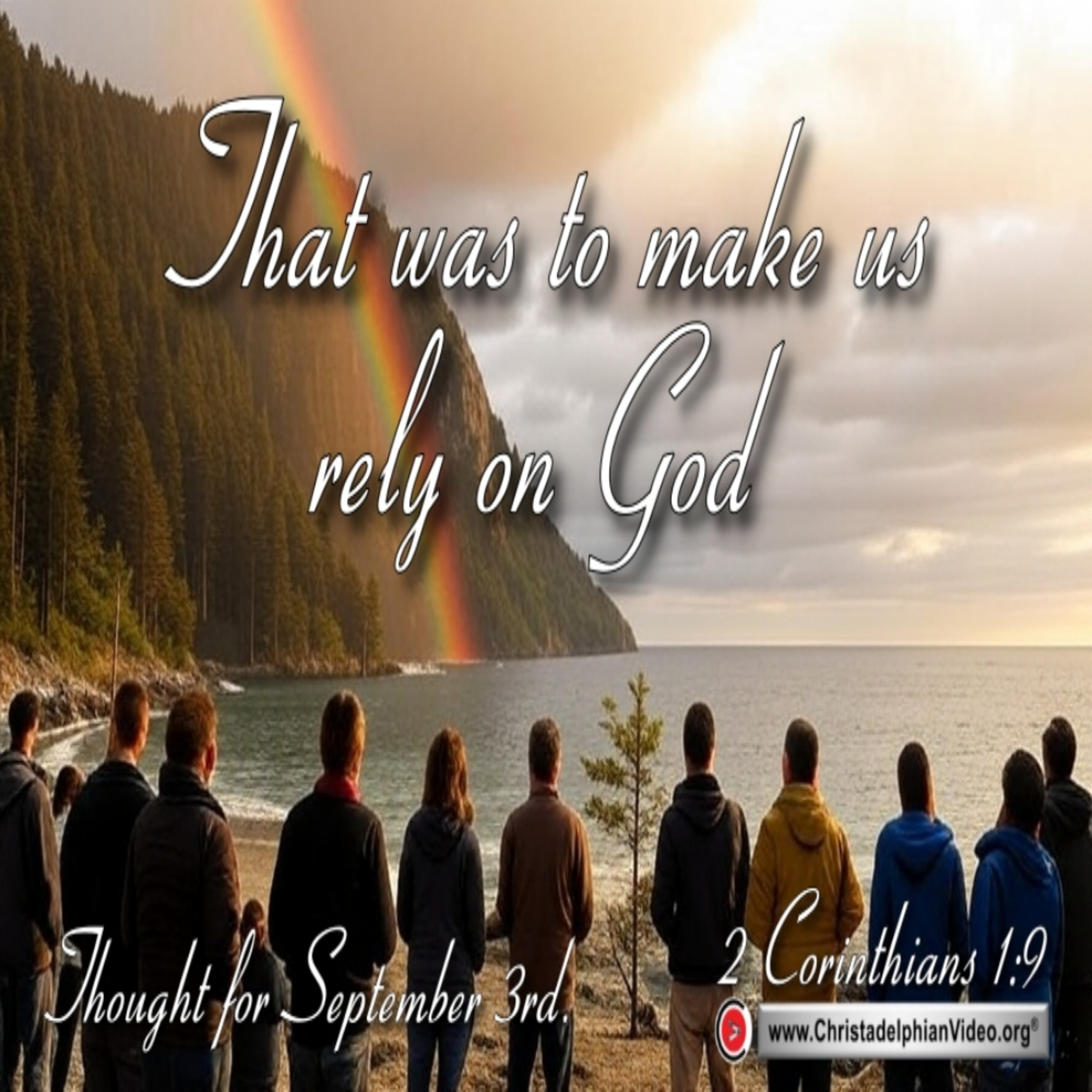 Daily Readings & Thought for September 3rd. “THAT WAS TO MAKE US RELY … ON GOD”  episode artwork