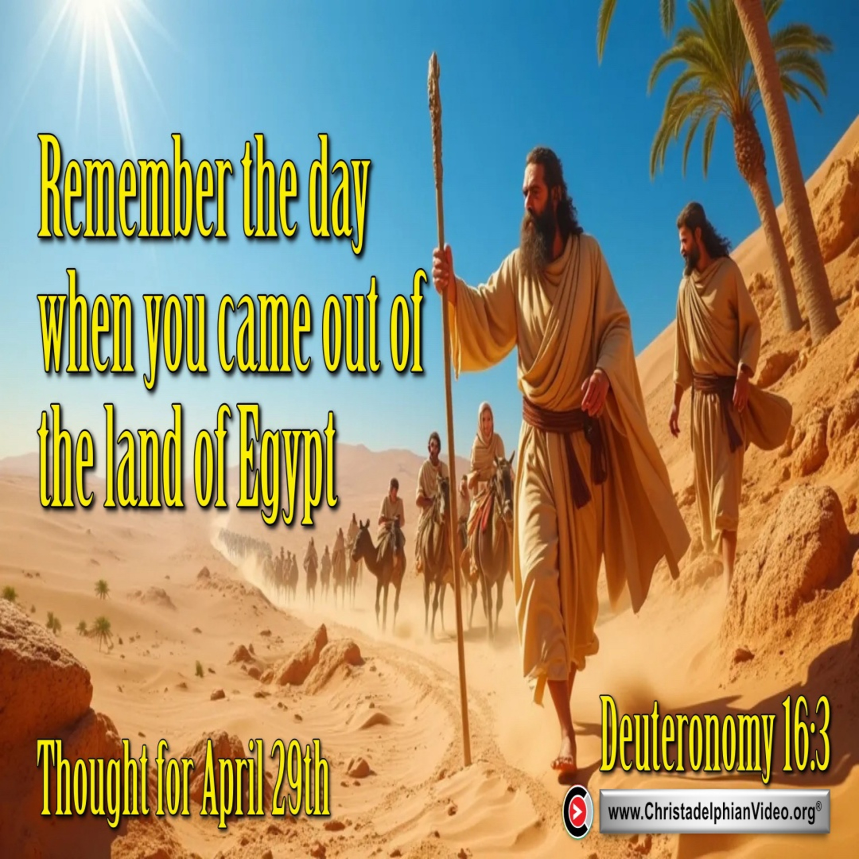 Thought for April 29th. “REMEMBER THE DAY” episode artwork