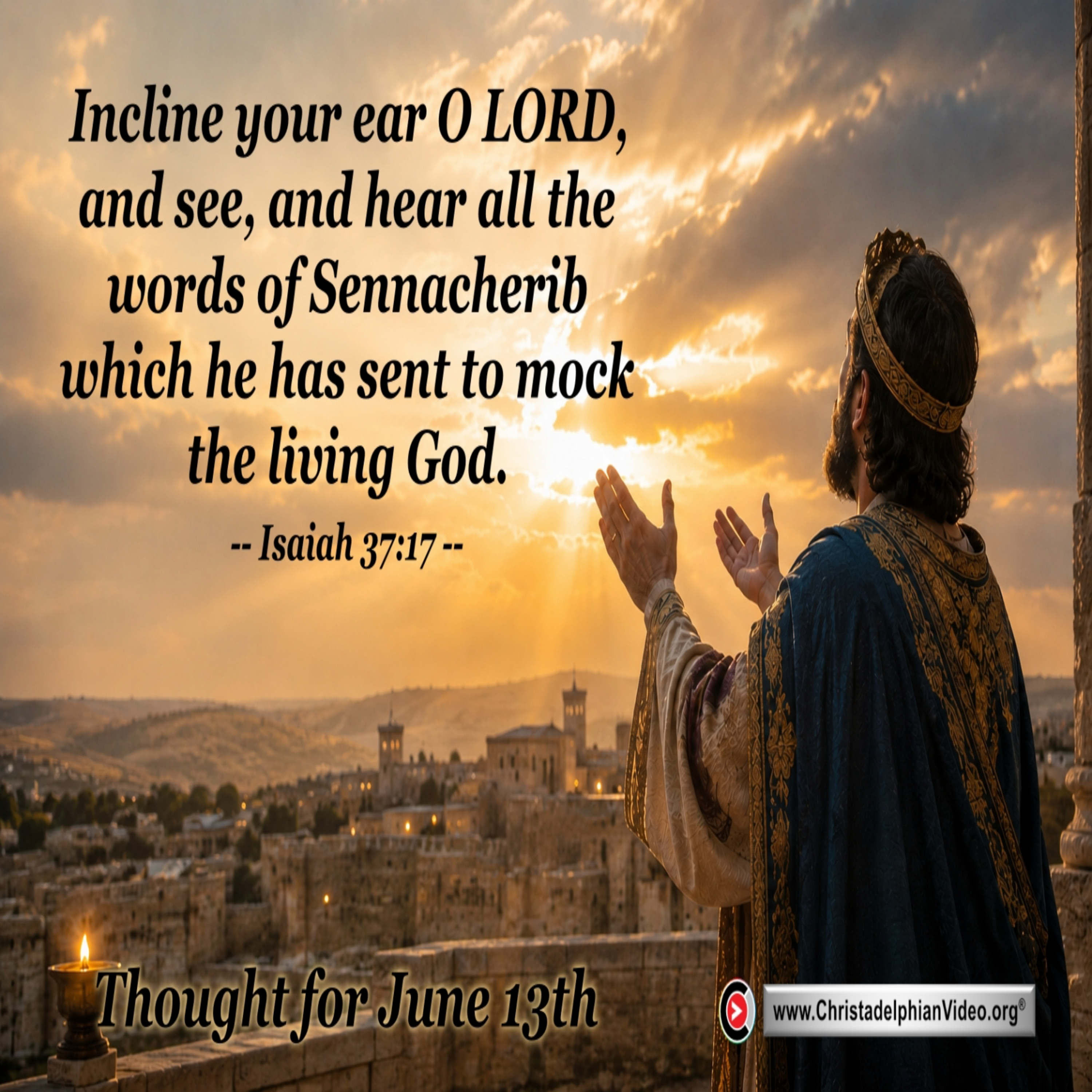 Thought for June 13th. “SENT TO MOCK THE LIVING GOD” episode artwork