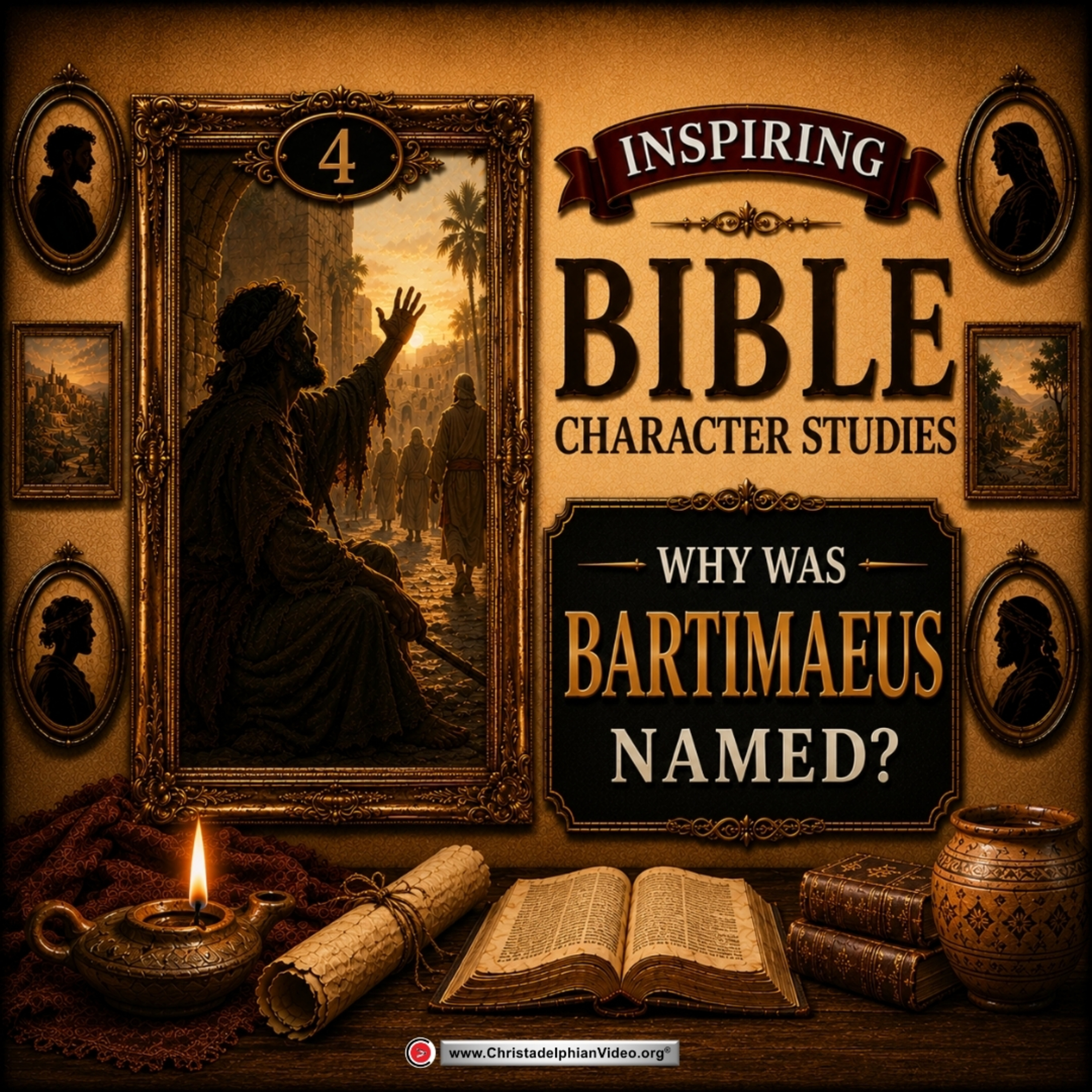 Inspiring Bible Character Studies #4 'Why was Bartimaeus named? with Bible student Roger Lewis episode artwork