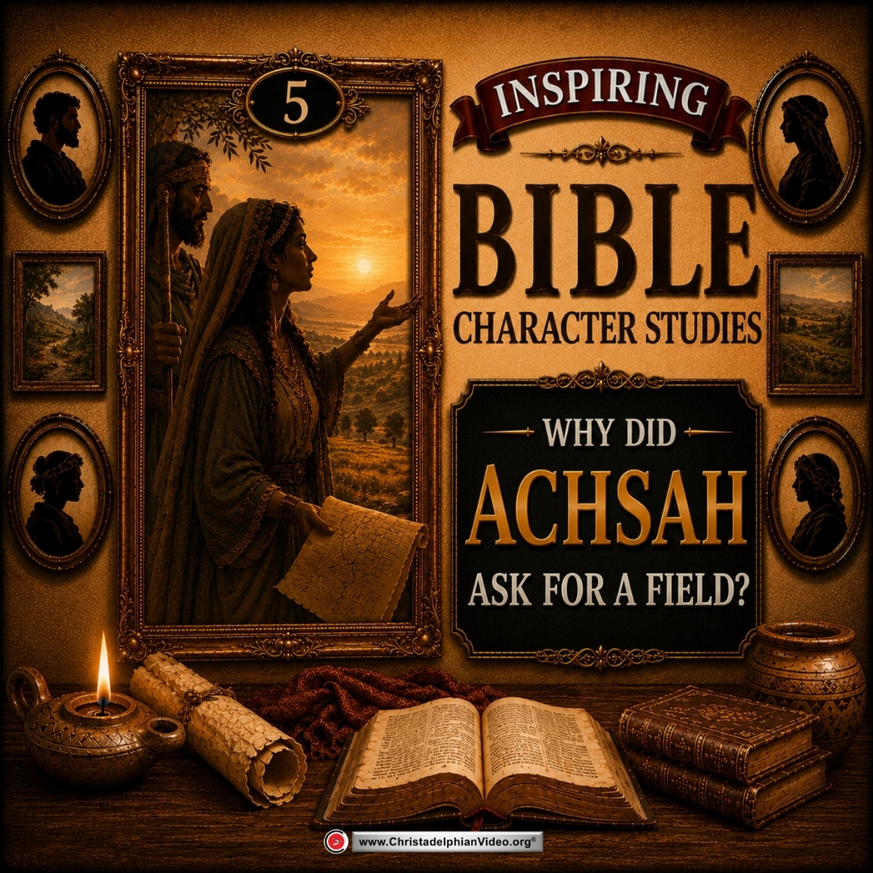 Inspiring Bible Character Studies #5 Why did Achsah a Field? with Bible student Roger Lewis episode artwork