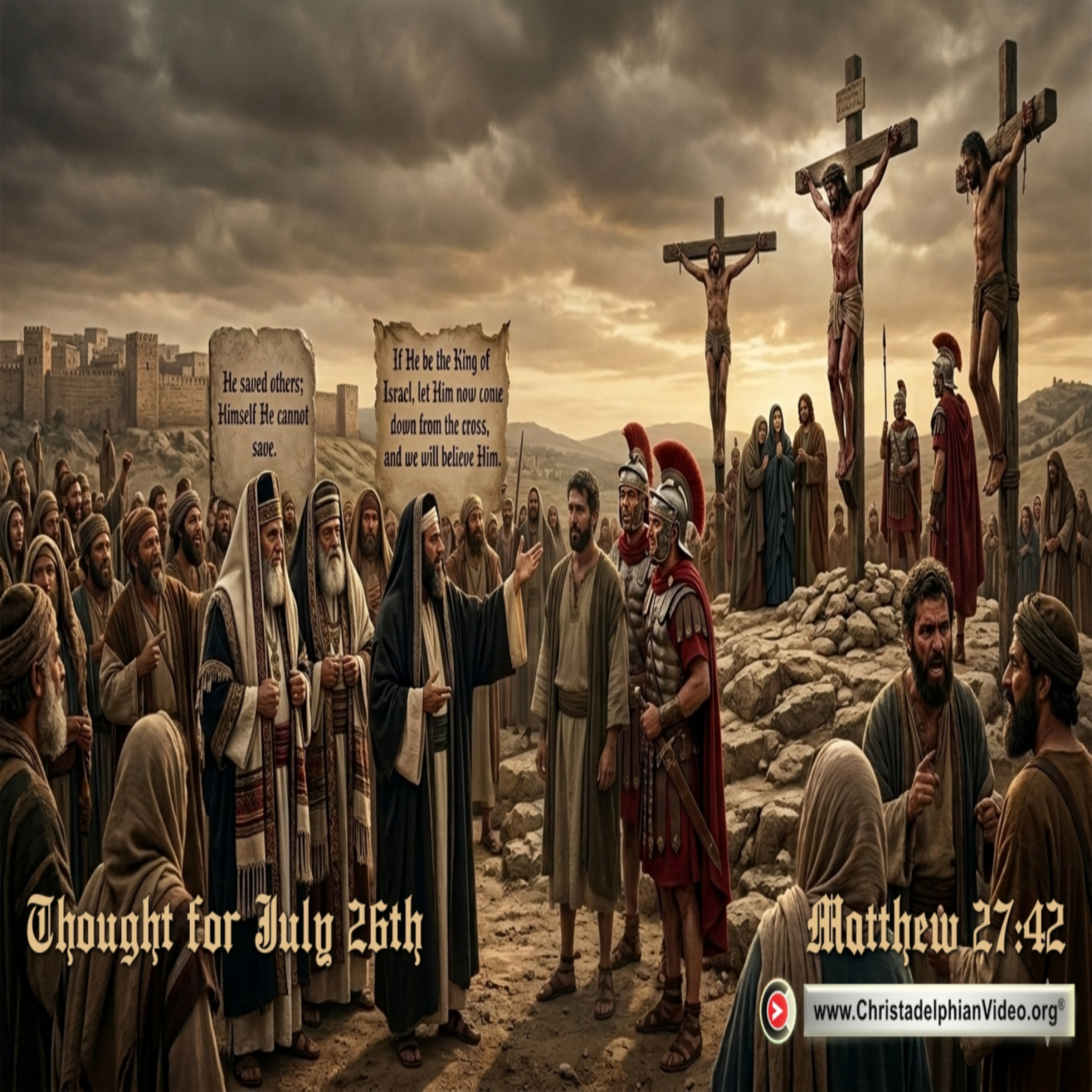 Thought for July 26th. “AND WE WILL BELIEVE …” episode artwork