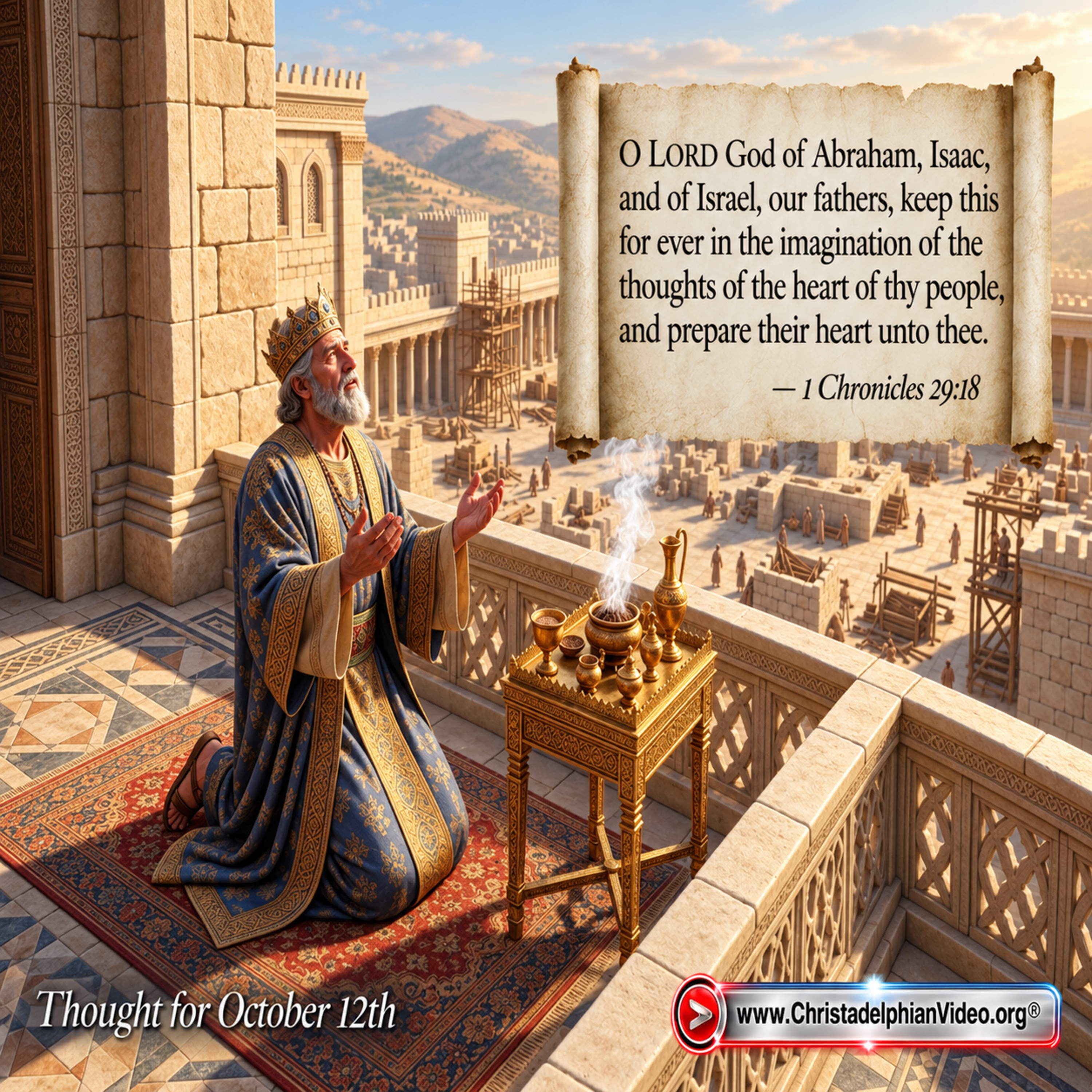“DIRECT THEIR HEARTS TOWARD …” 1 Chron 29:18
