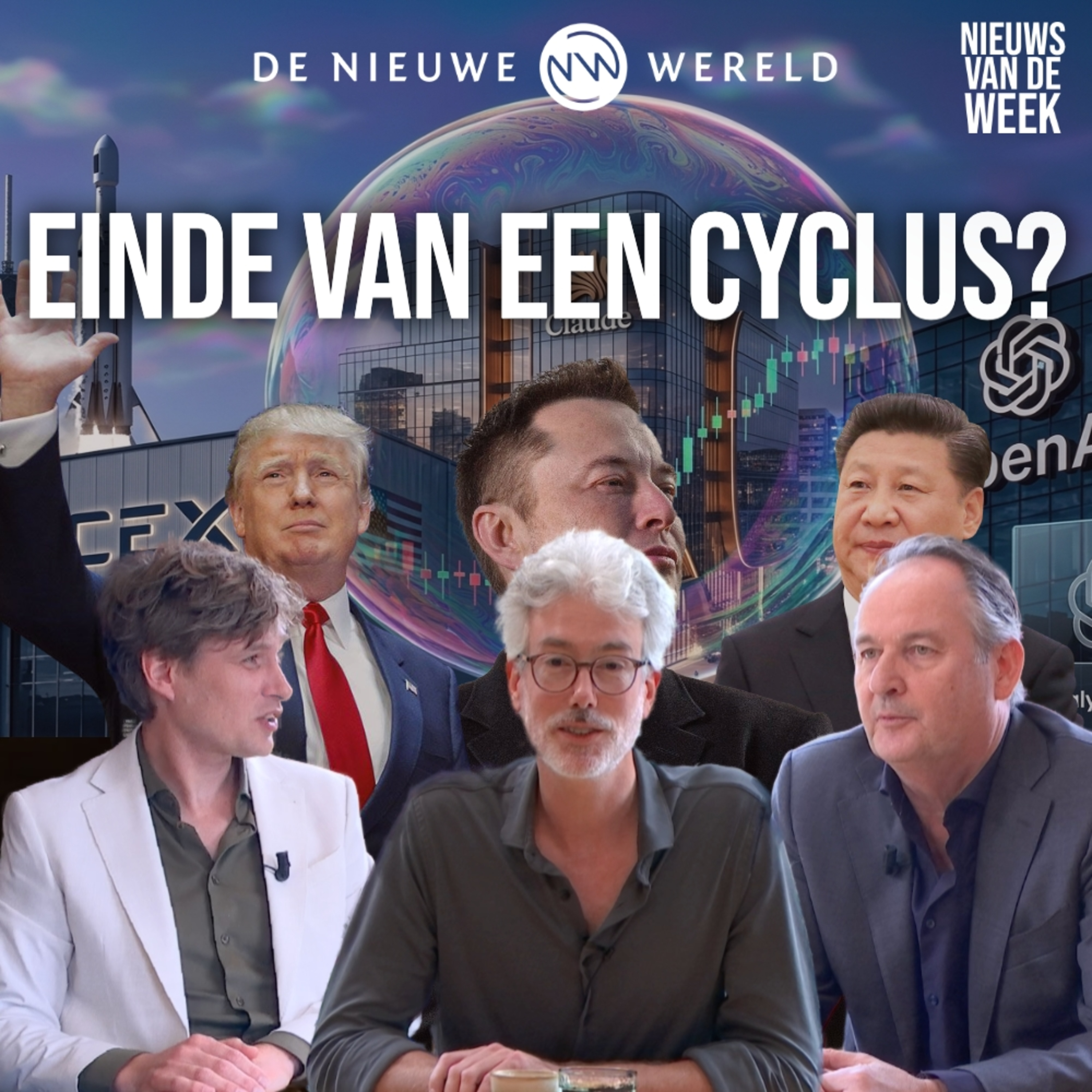 SpaceX, AI-bubbel, Iran-deal, Belfast & Inflatie-shock: Wereld op historisch kantelpunt | NVDW #2332