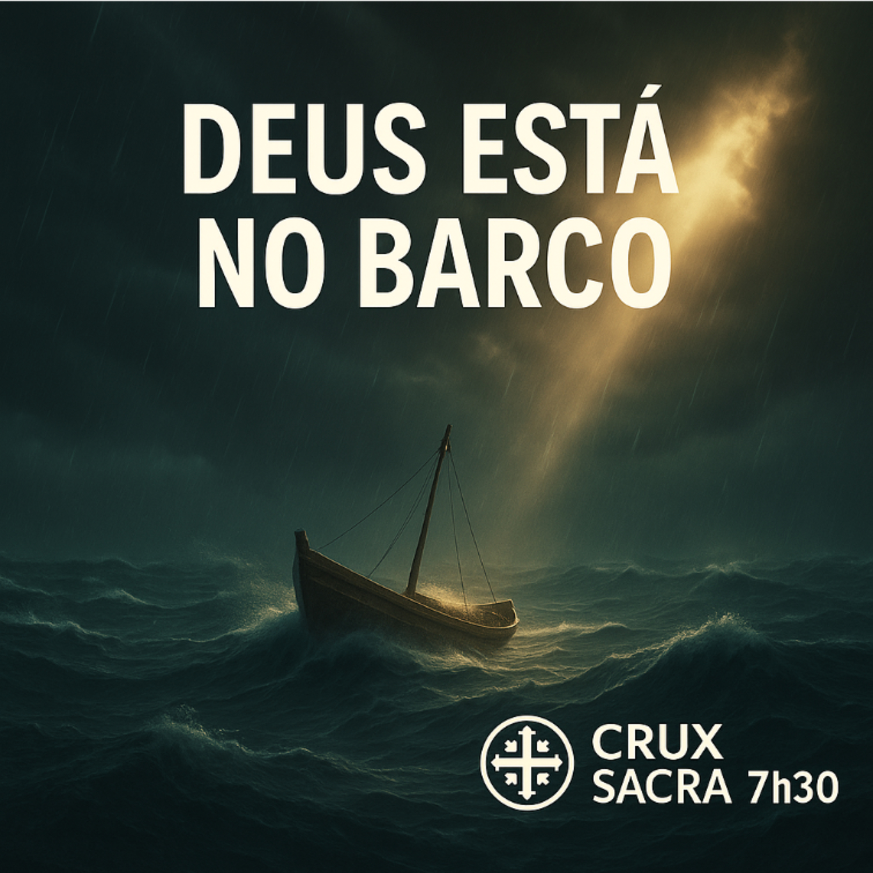 16. Domingo Comum 🌊⛵ Deus Está no Barco — Confie! 🙏✨ | Crux Sacra 7h30
