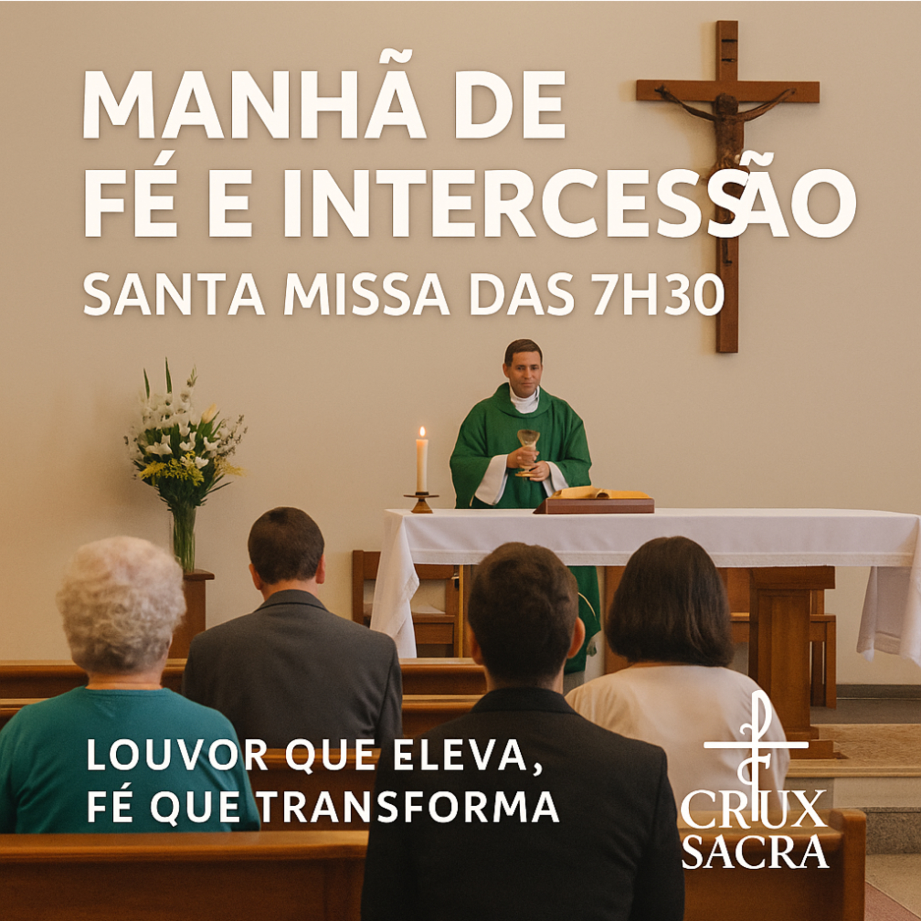 17. Domingo Comum ✝️✨ Manhã de Fé e Intercessão | Santa Missa das 7h30 ✨✝️