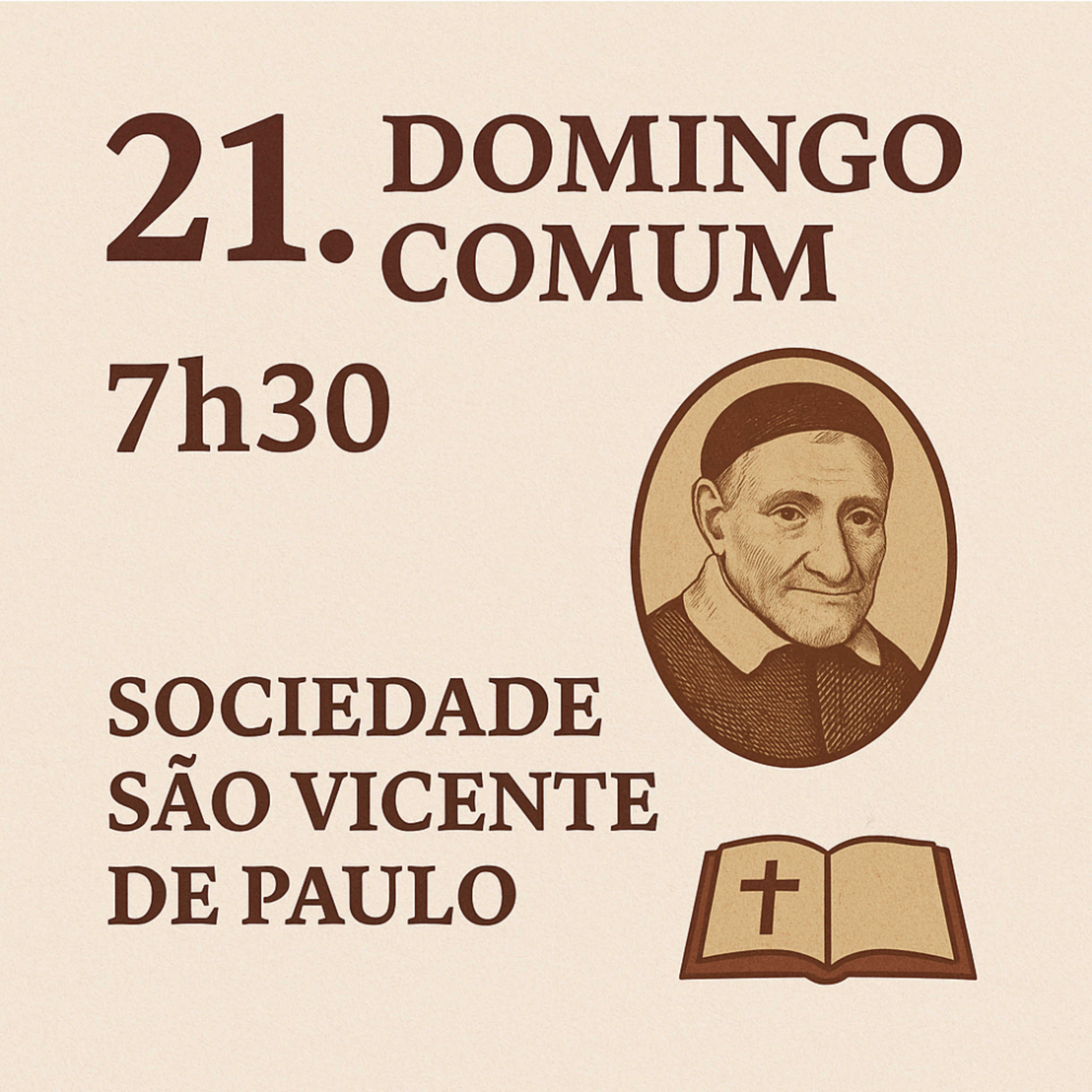 📿 21. Domingo Comum - Santa Missa – Crux Sacra (7h30) ✨