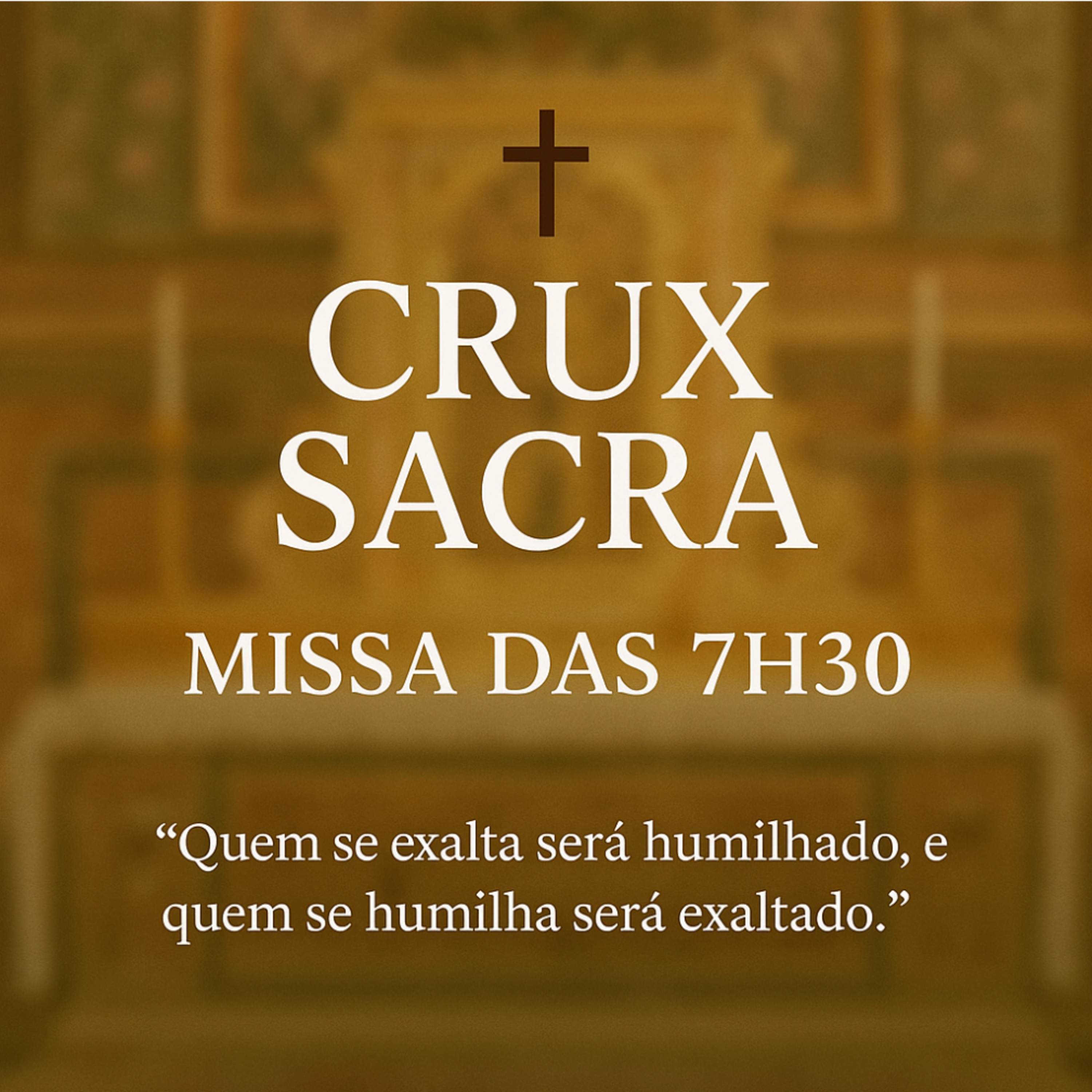 7h30 - Comemoração de todos os fieis defuntos.