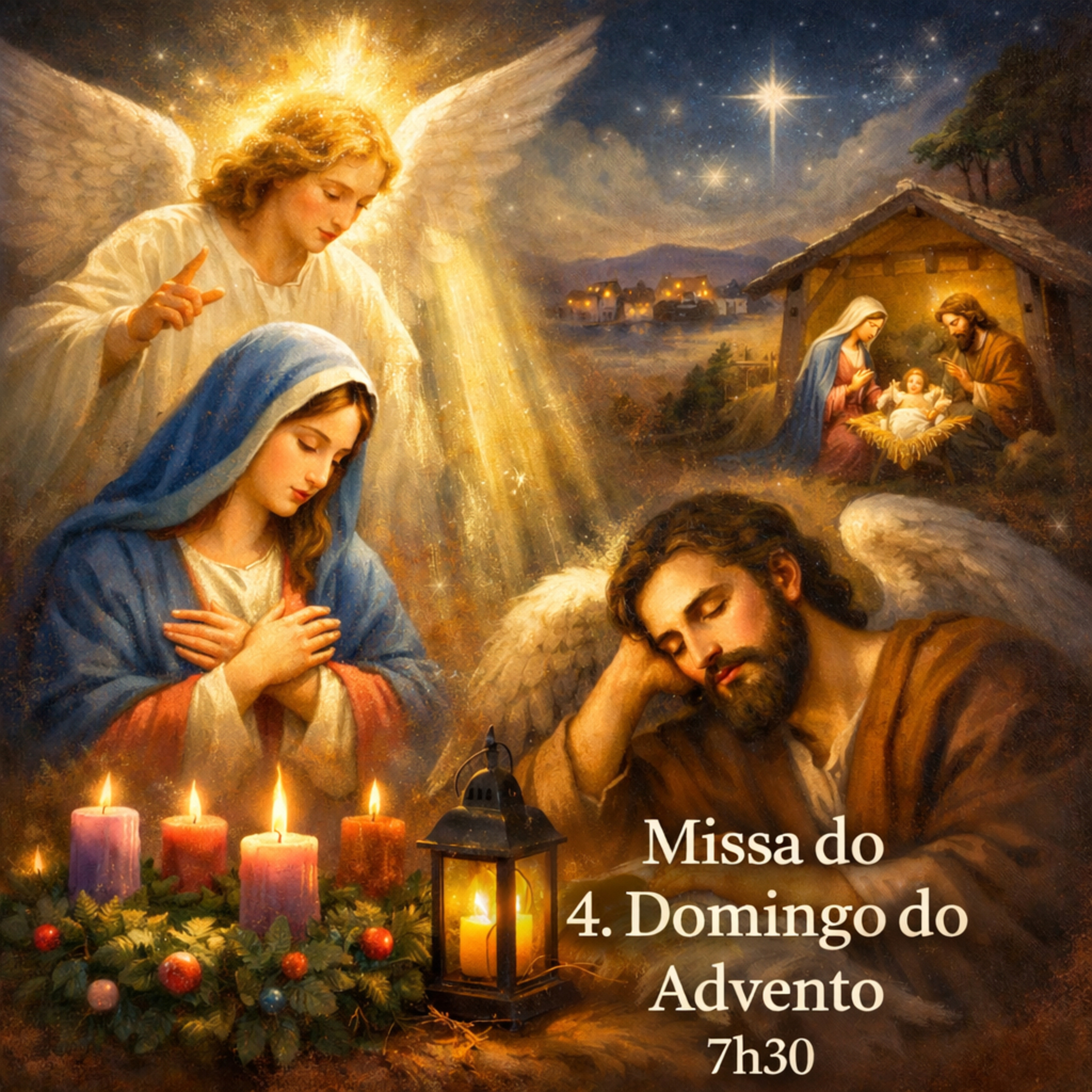 ✨ 4º Domingo do Advento – Missa das 7h30 | Crux Sacra ✨