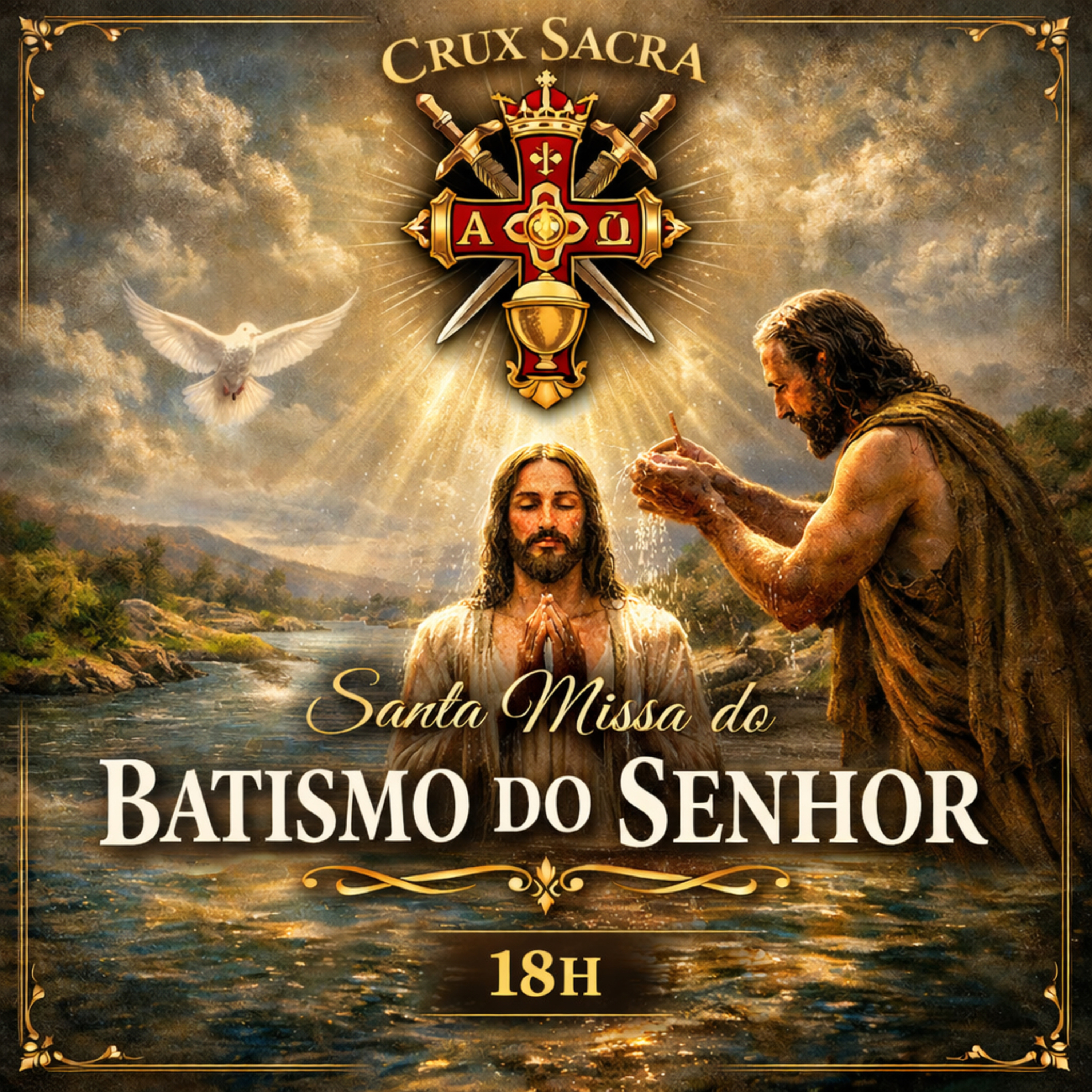 18h - Santa Missa da solenidade do Batismo de Jesus