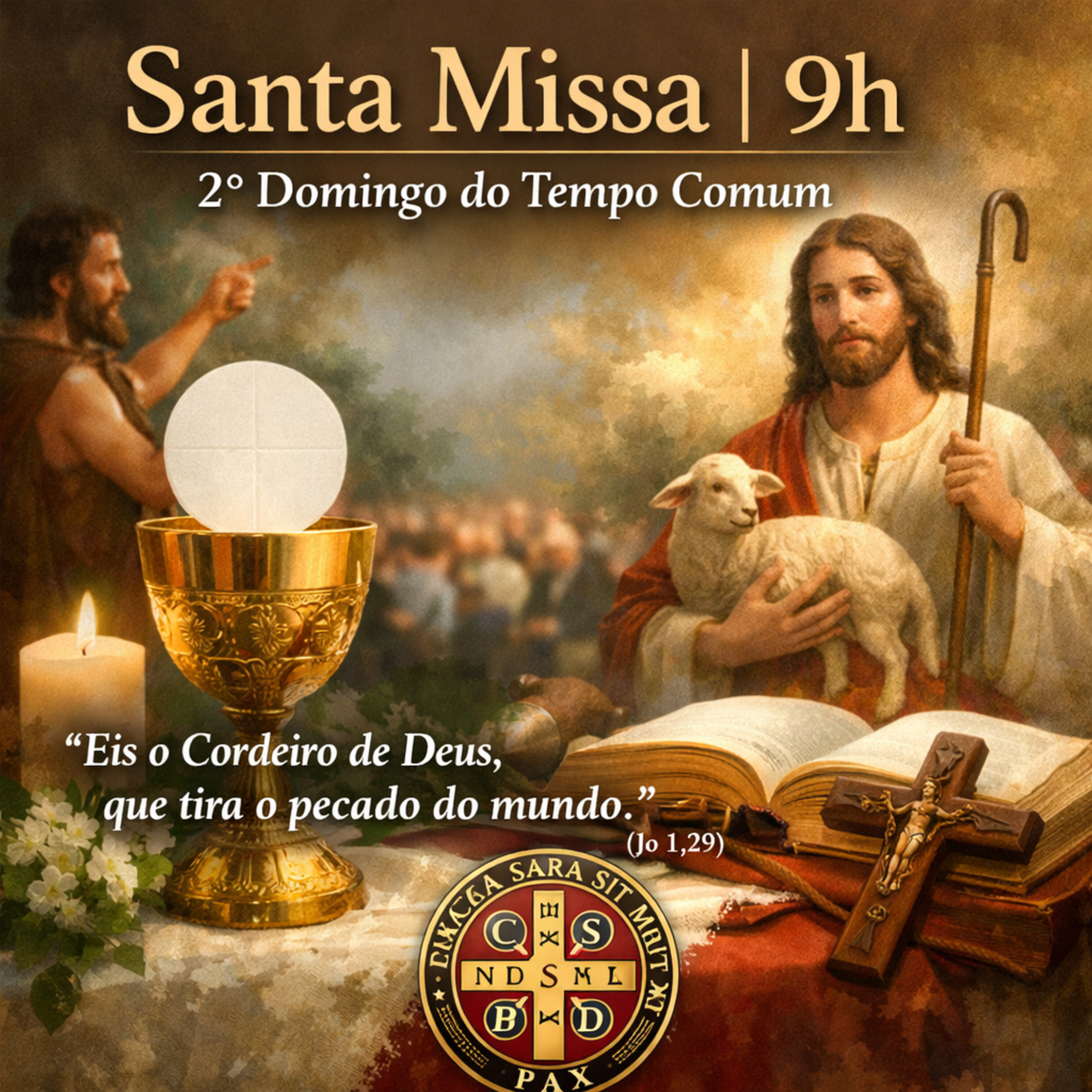 9h - 2. Domingo Comum - 18. Jan / 2026