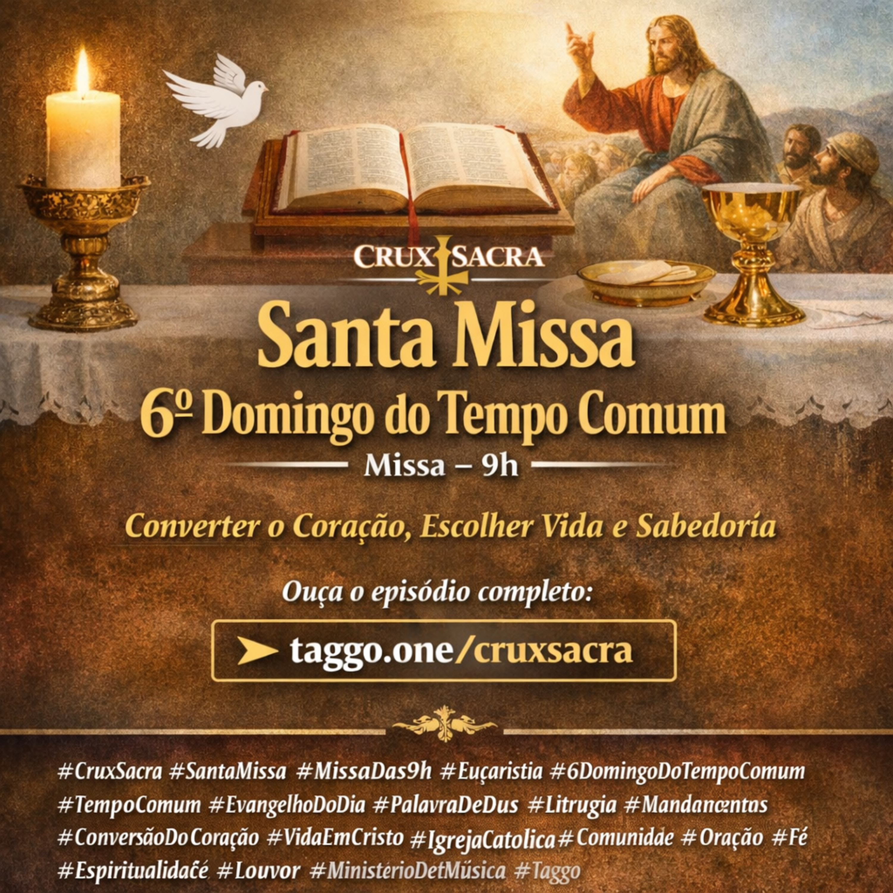 15 de Fevereiro de 2026 - 6. Domingo Comum - 9h