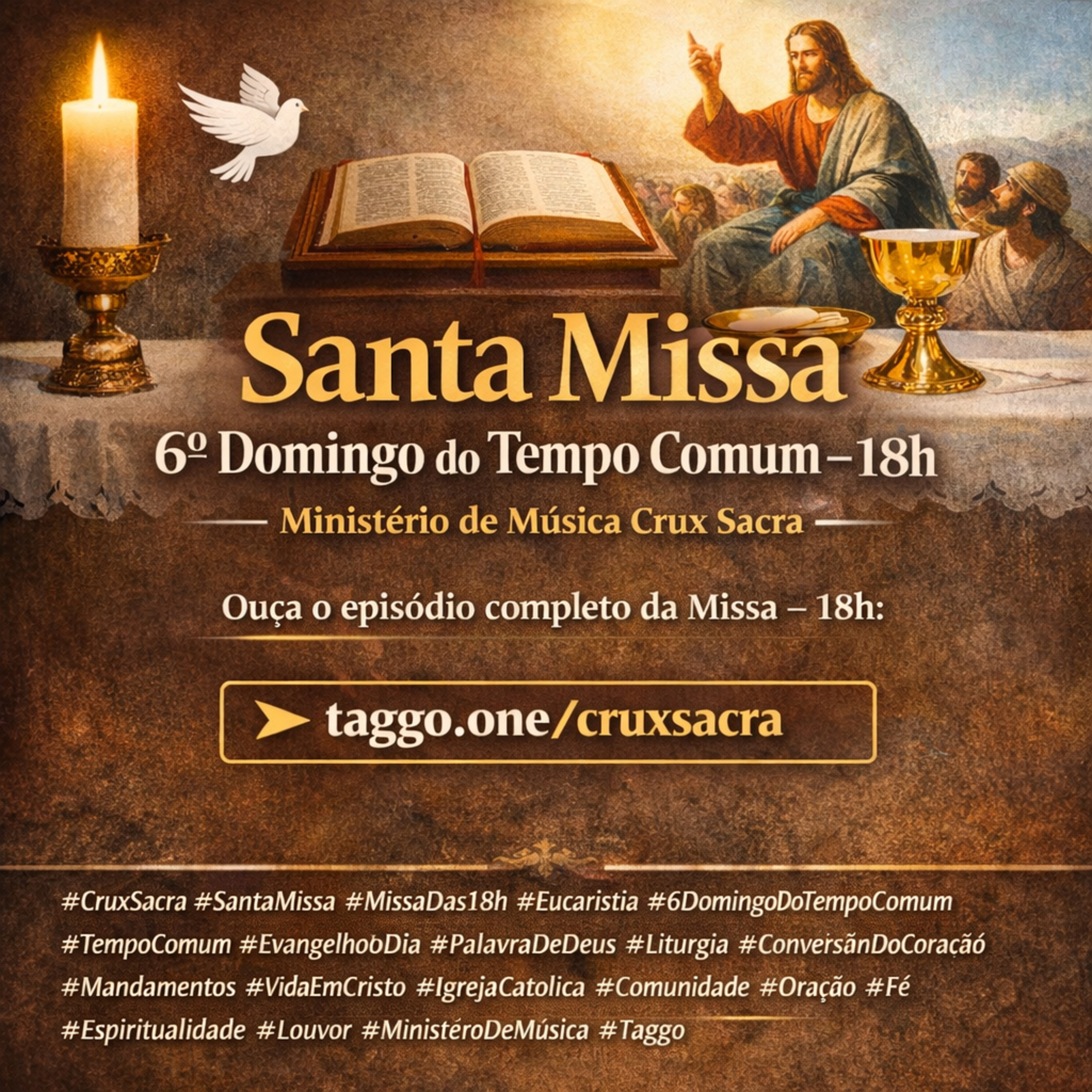 15 de Fevereiro de 2026 - 6. Domingo Comum - 18h