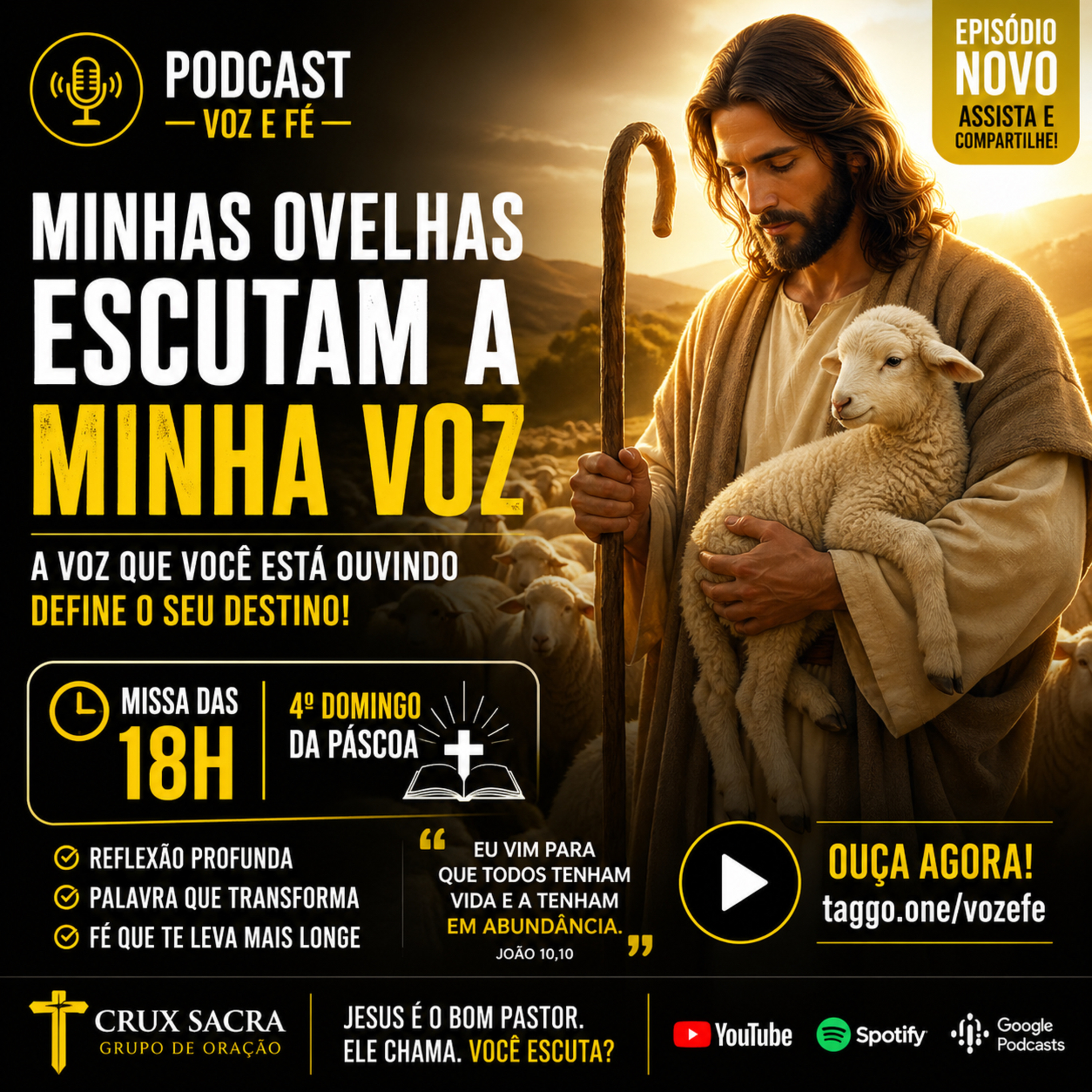 26 de Abril de 2026 - 18h - Santa Missa do 4. Domingo da Páscoa 