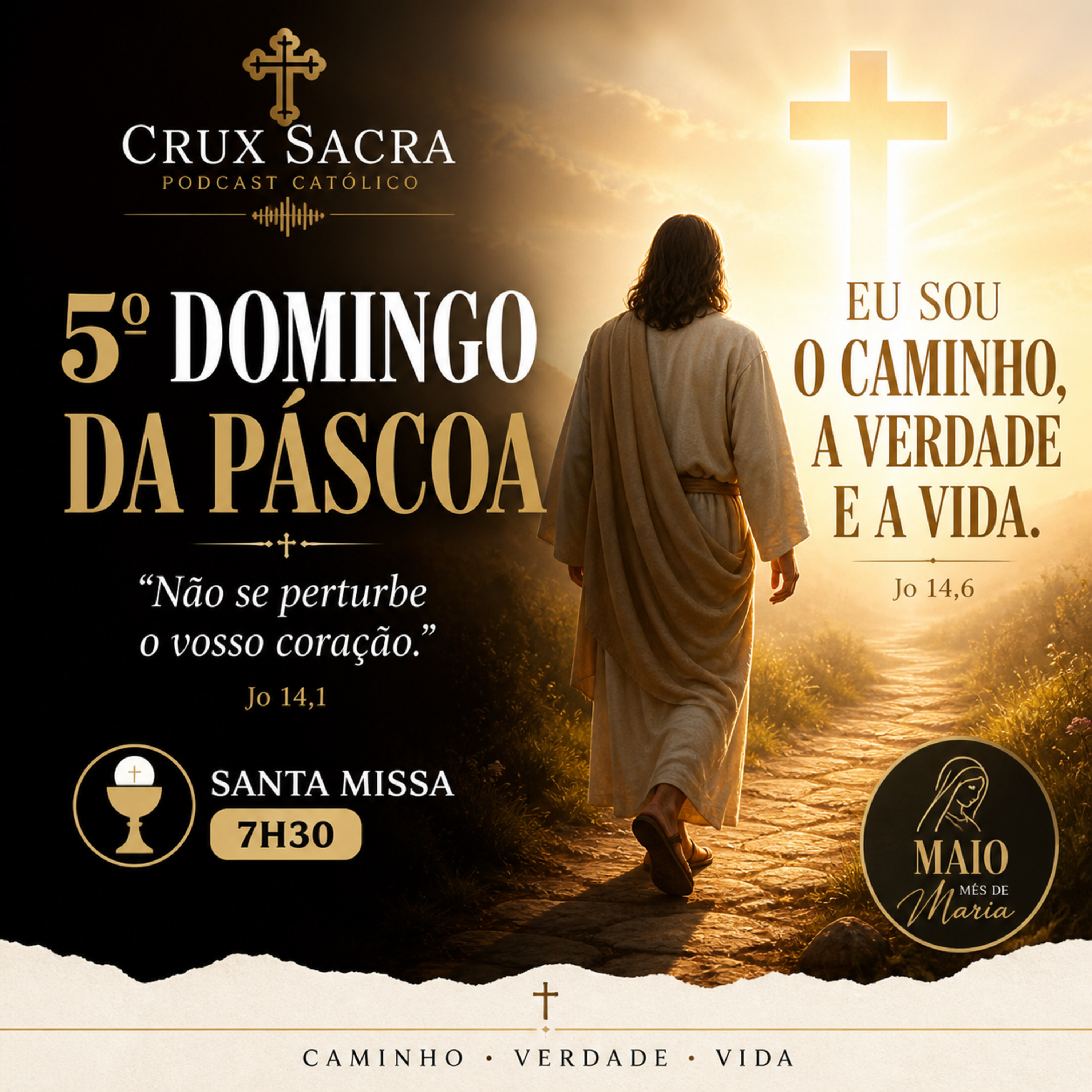 03 de maio de 2026 - Santa Missa do 5. Domingo da Páscoa - 7h30 