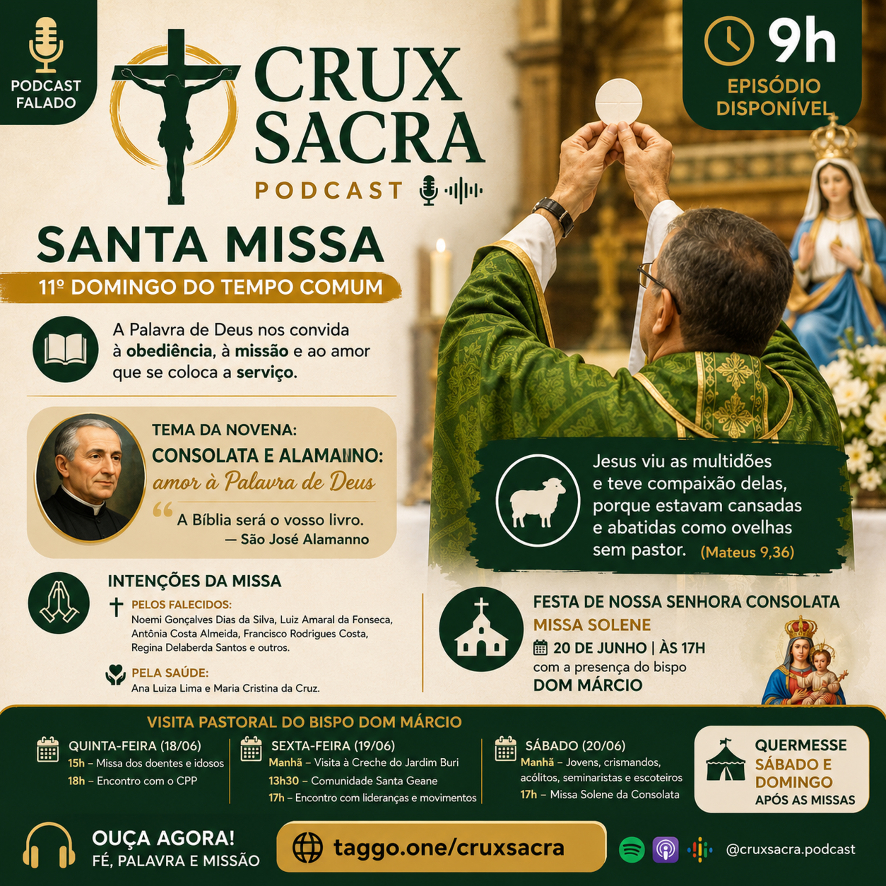 14 de Junho de 2026 - 9h - Santa Missa | 11º Domingo do Tempo Comum