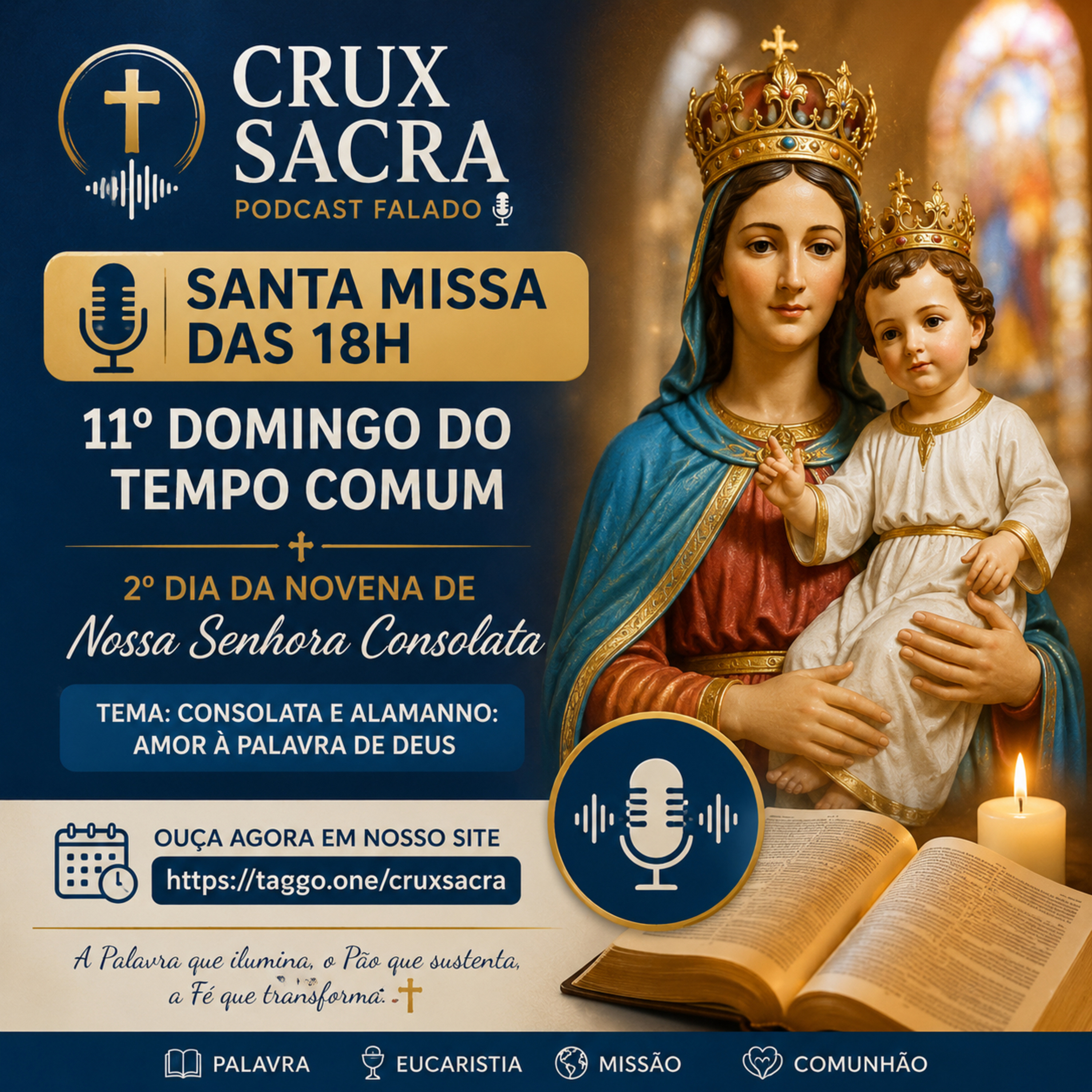 14 de Junho de 2026 - Santa Missa das 18h | 11º Domingo do Tempo Comum