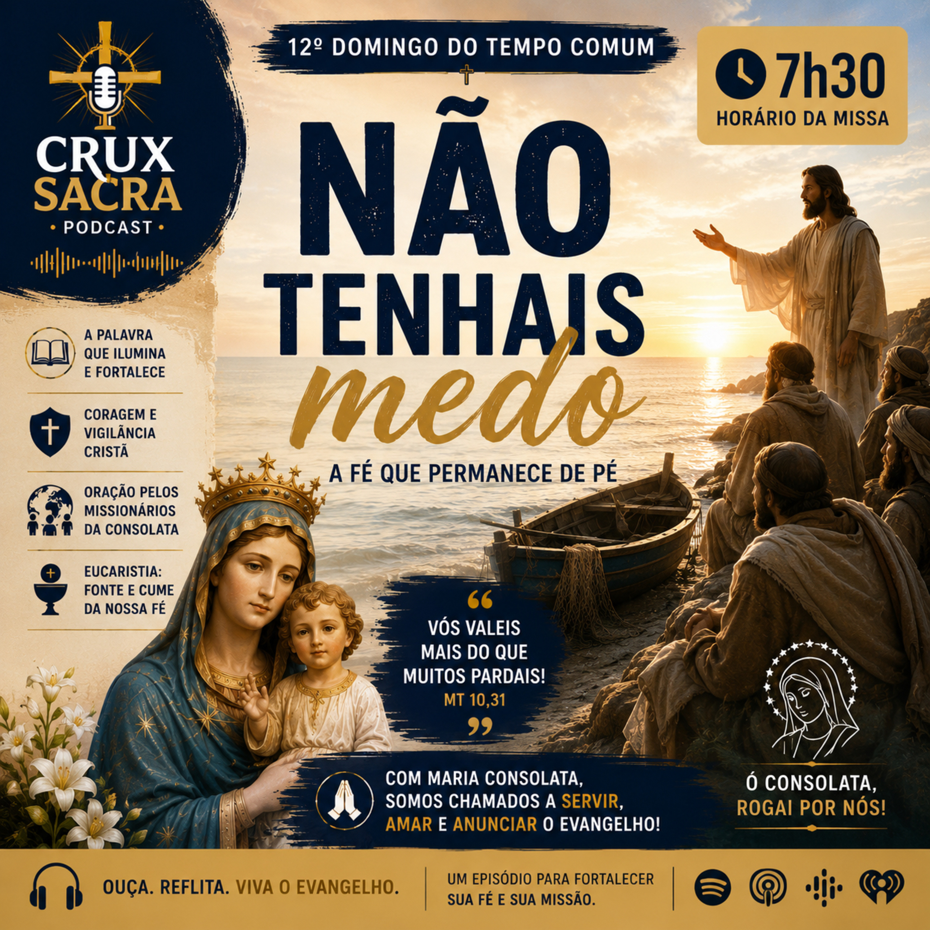 21 de Junho de 2026 - 7h30 - 12. Domingo do Tempo Comum