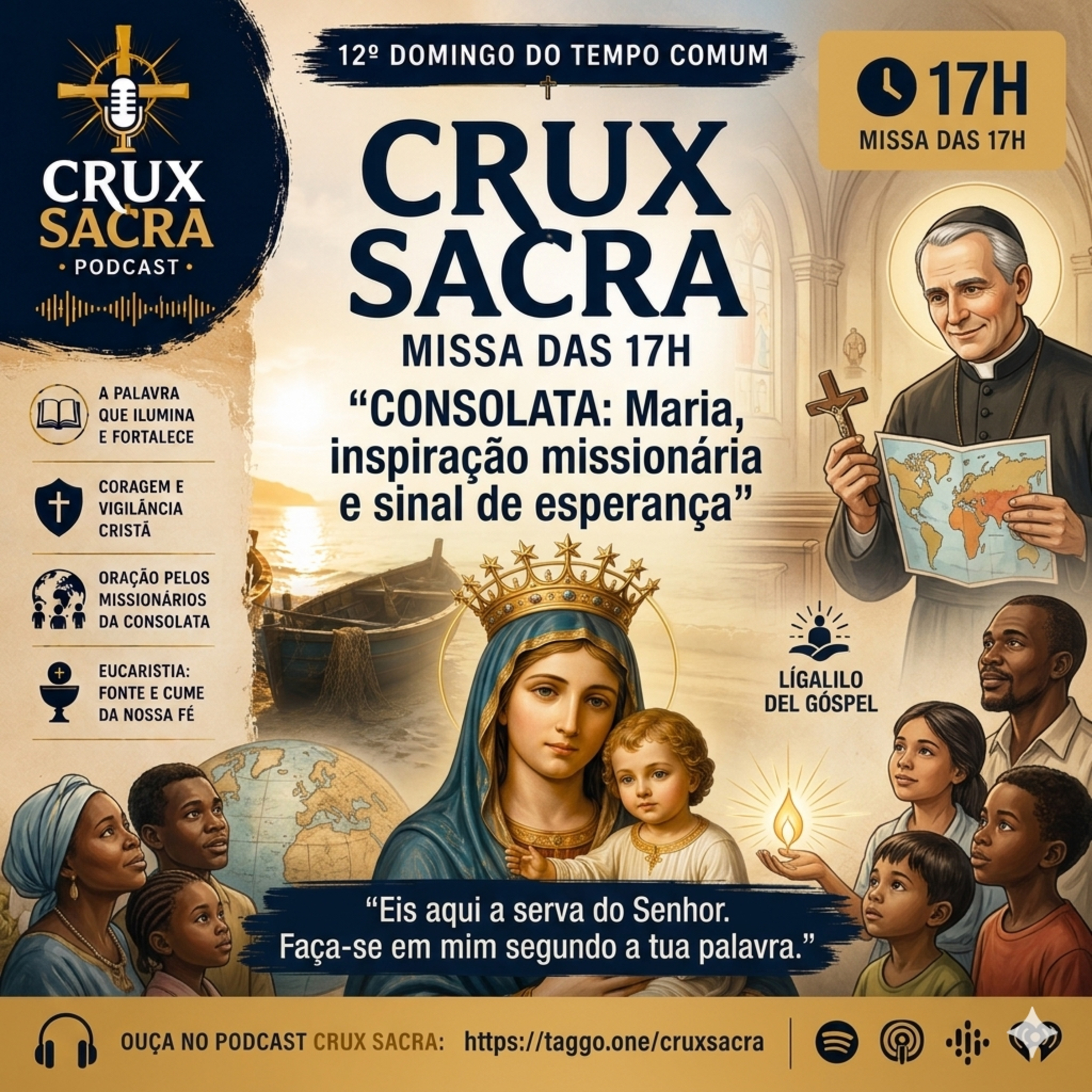 21 de Junho de 2026 - 17h - Solenidade de Nossa Senhora Consolata 