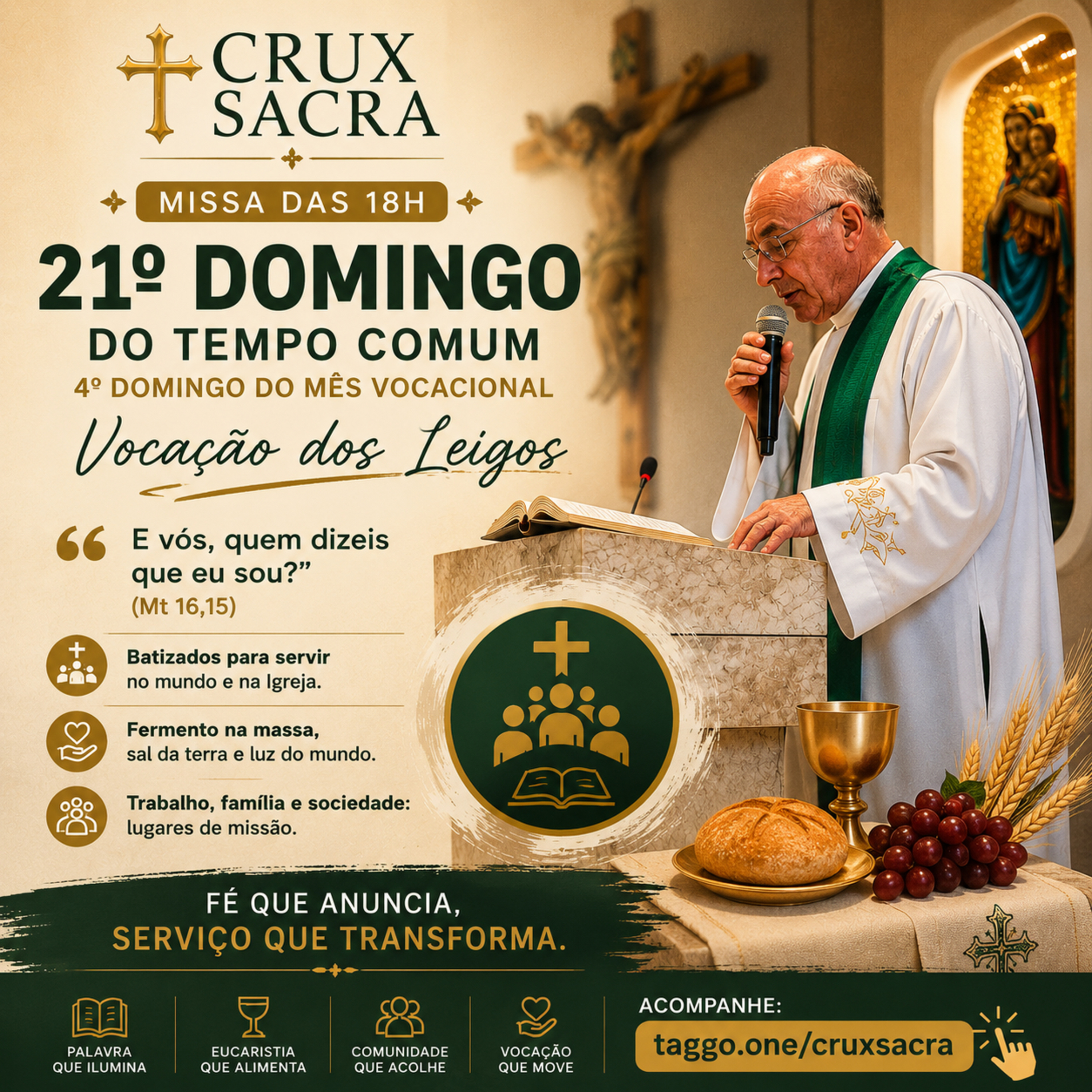 23 de Agostp de 2026 - 18h - 21. Domingo Comum