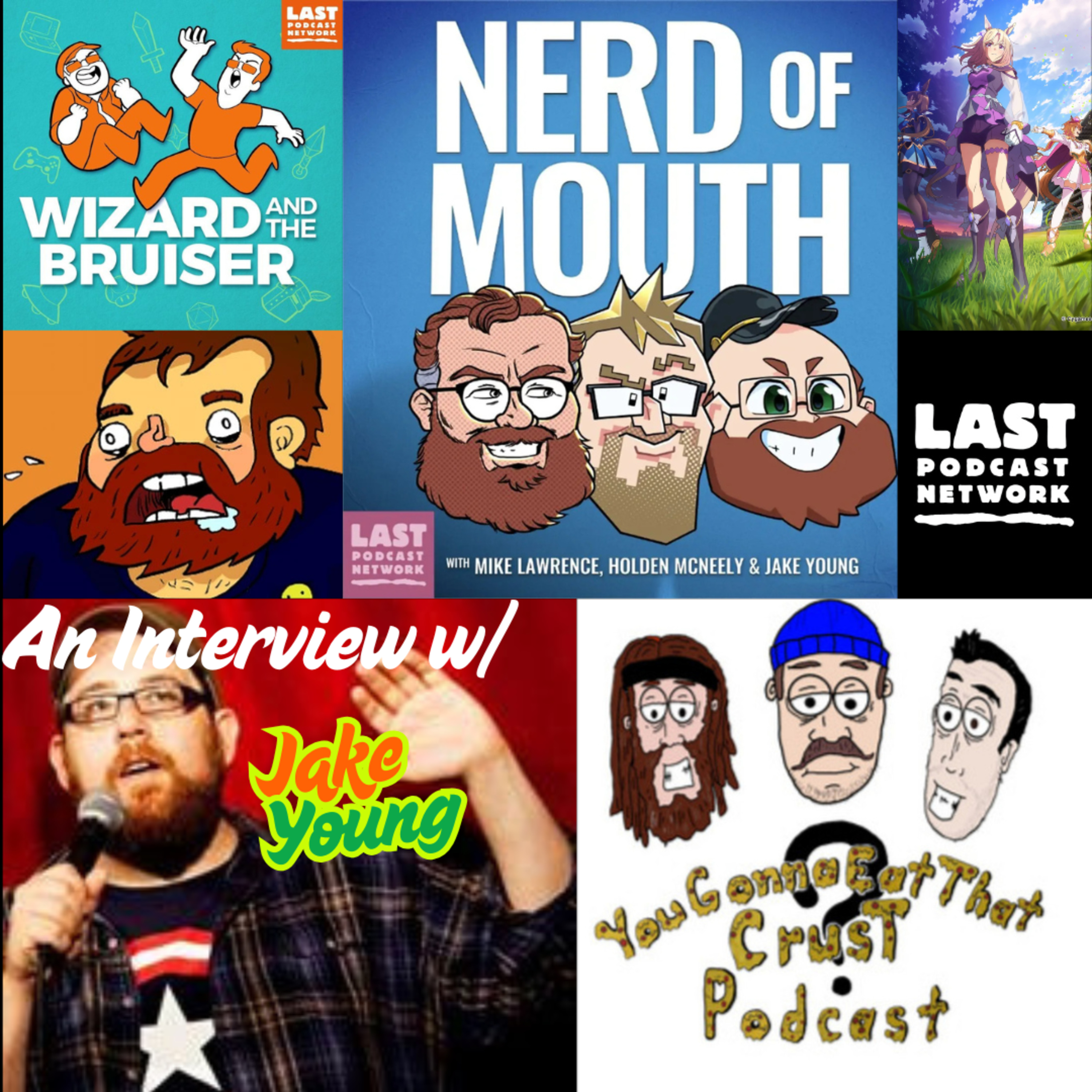 An Interview with Jake Young. Host of Nerd of Mouth/Wizard and the Bruiser episode artwork