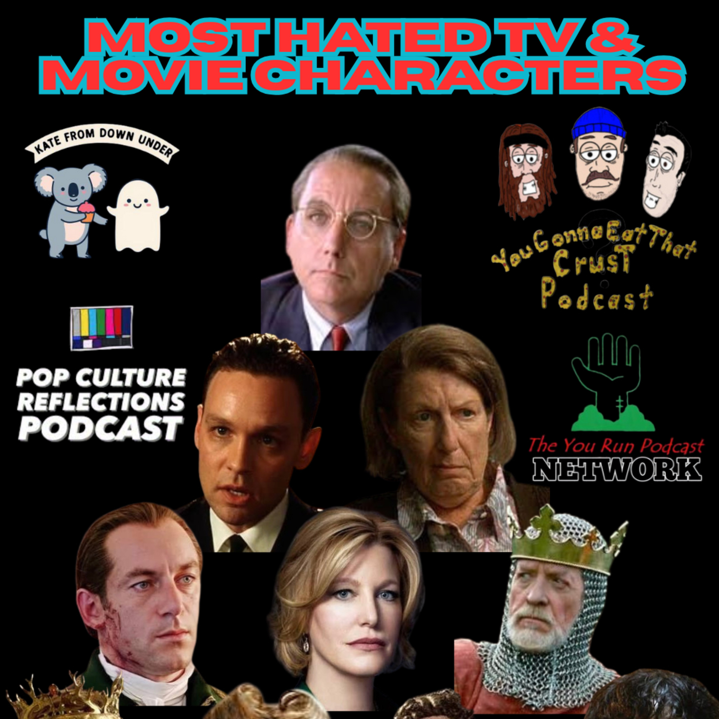 Most hated characters in TV and Film episode artwork