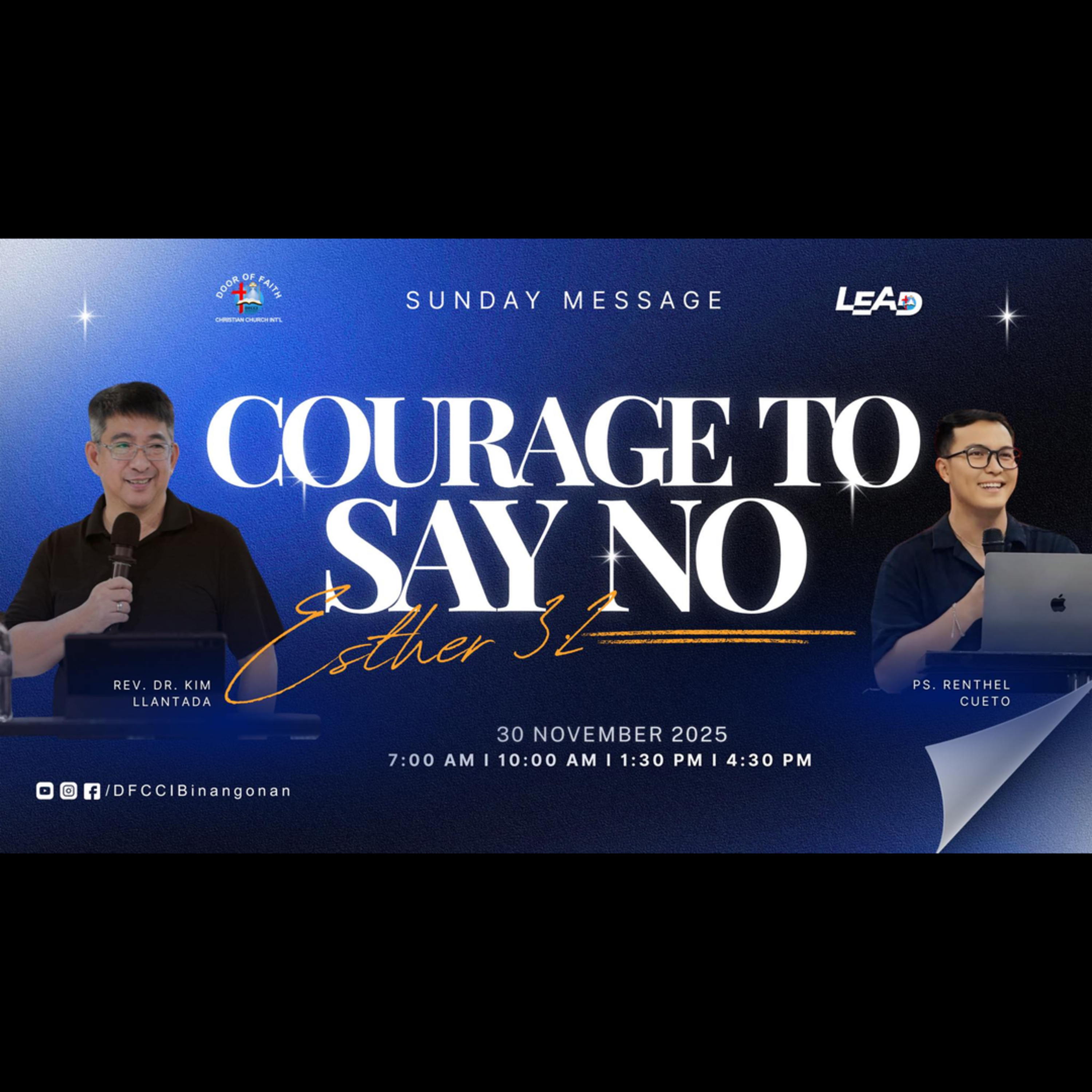 COURAGE TO SAY NO | Nov. 27, 2025 episode artwork