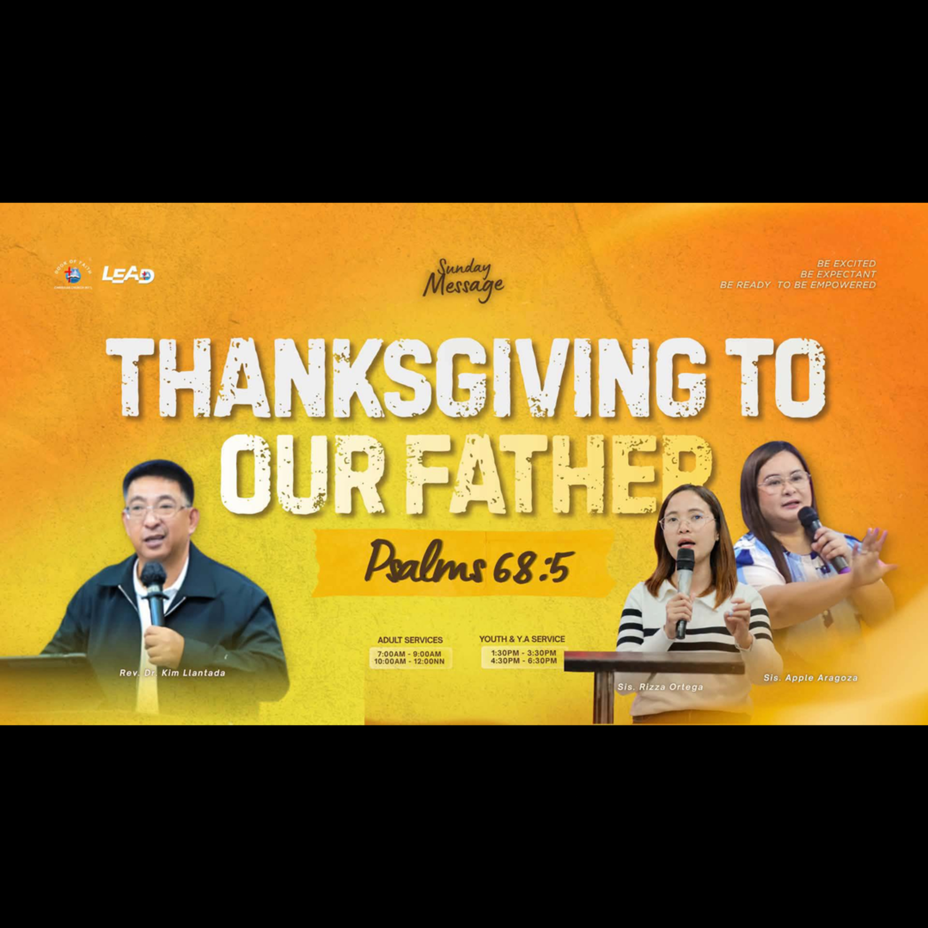 THANKSGIVING TO OUR FATHER | June 21, 2026