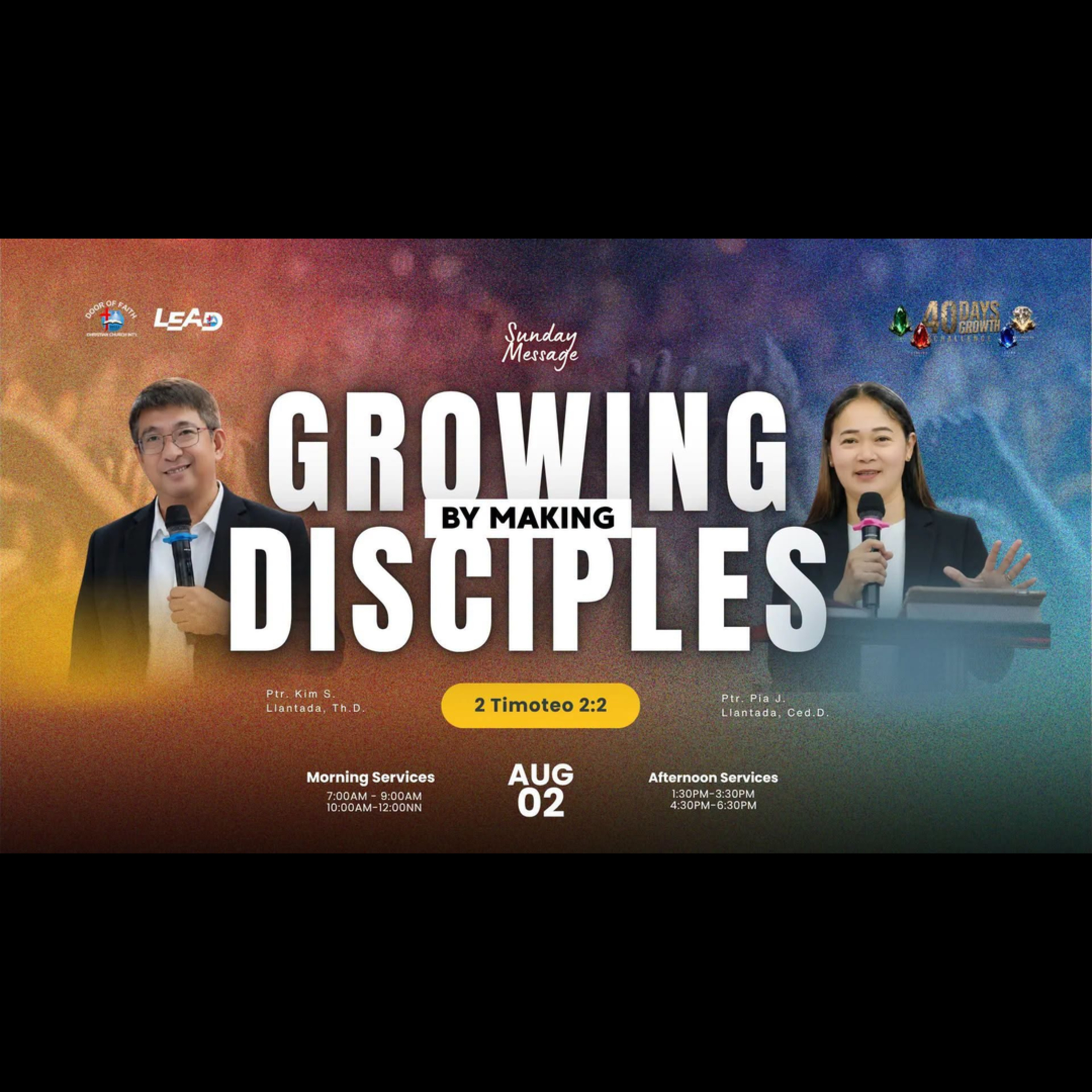 GROWING BY MAKING DISCIPLES | August 02, 2026 episode artwork