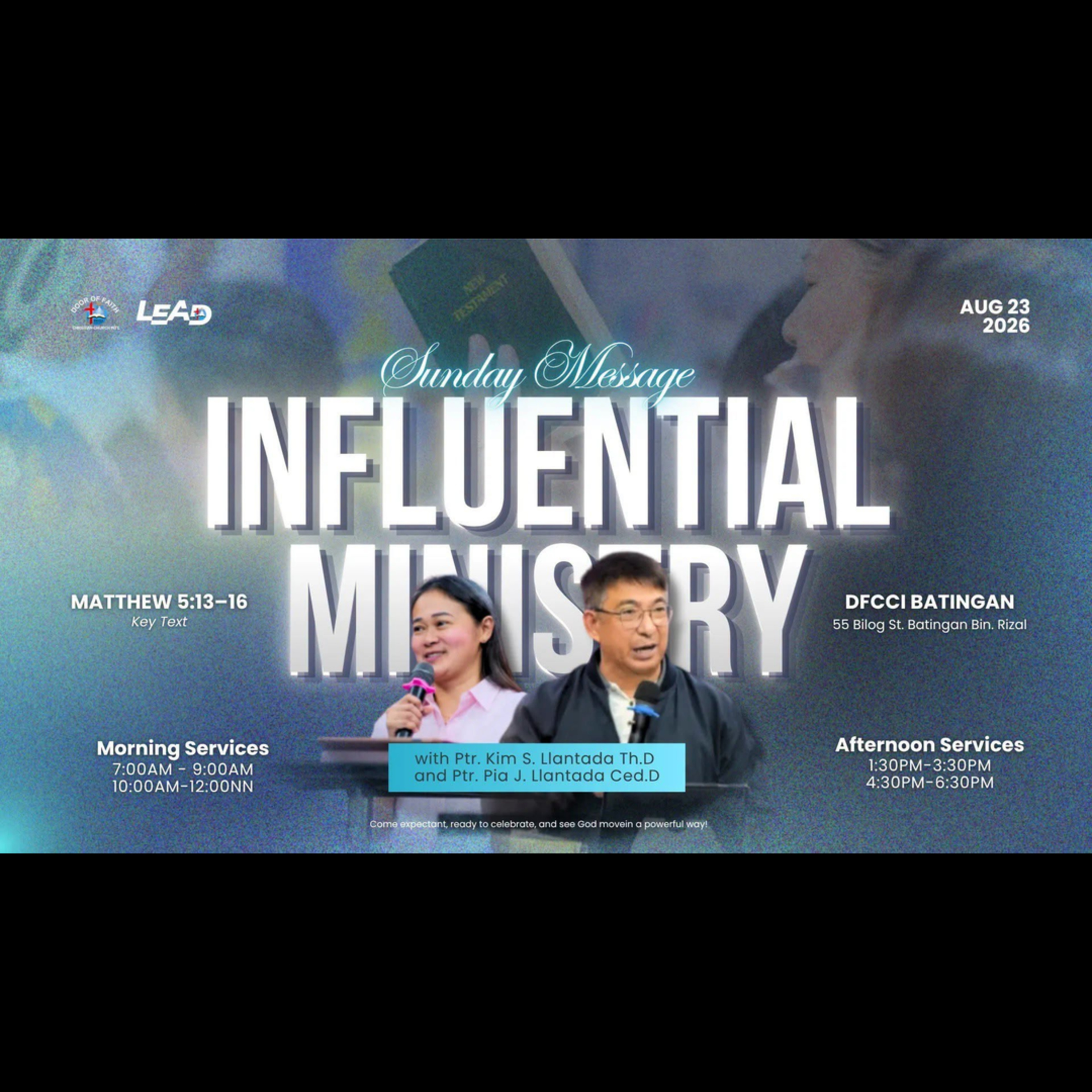 INFLUENTIAL MINISTRY | August 23, 2026 episode artwork