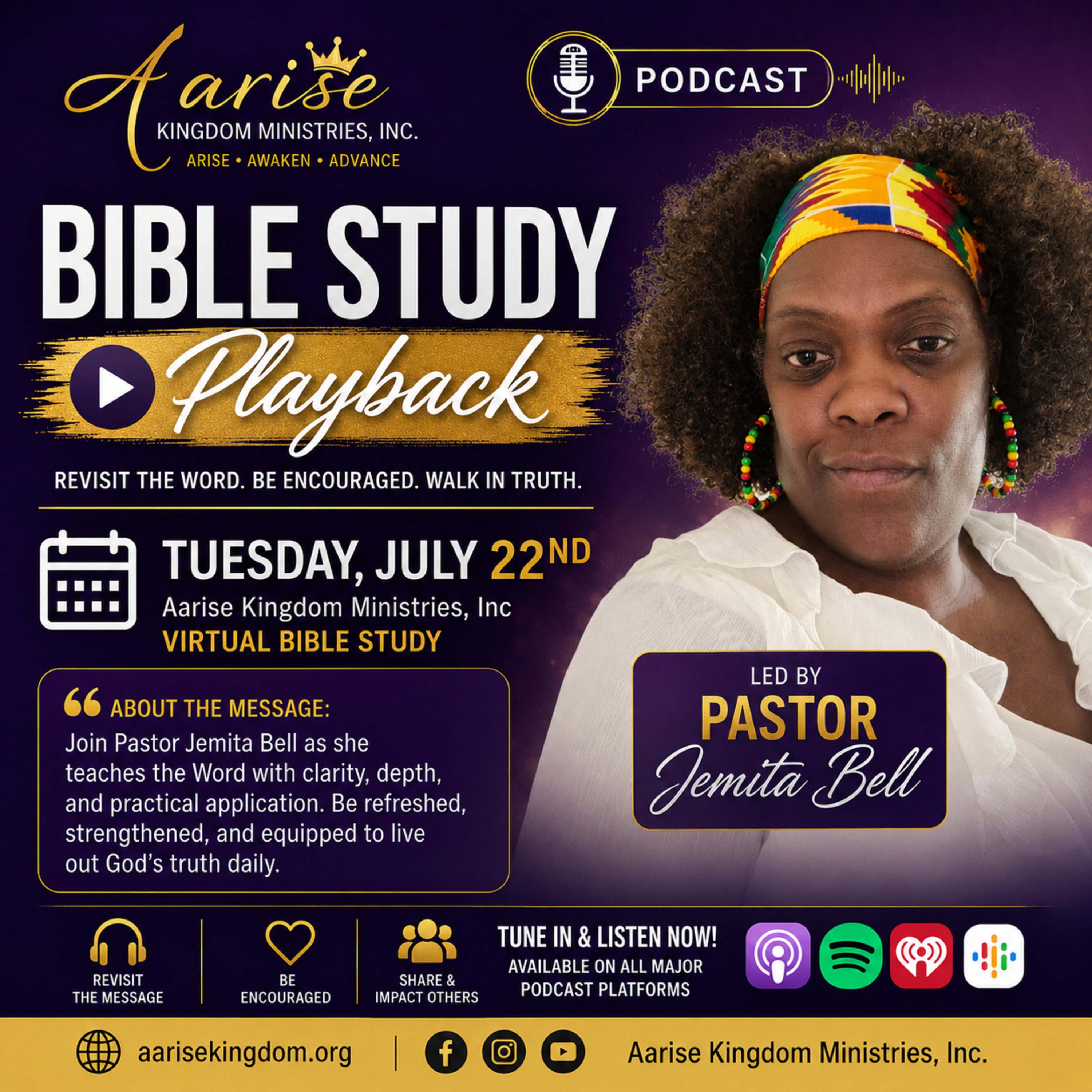 Purpose Driven Leadership Pastor Jemita Bell episode artwork