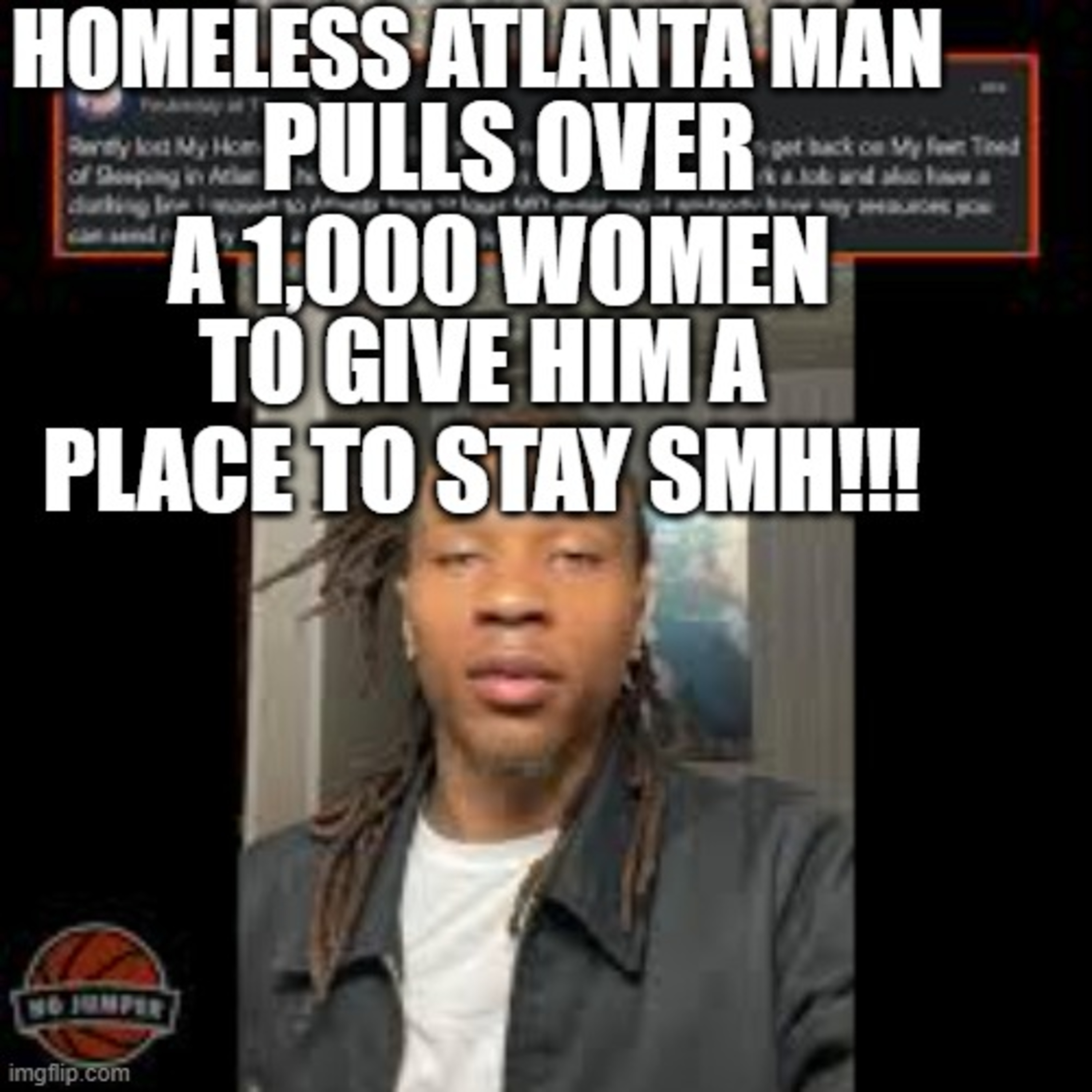Homeless man from Atlanta gets over a 1,000 offers from women for a place to stay! Does this prove that women choosing the bear saying that they are scared of men are liars?
