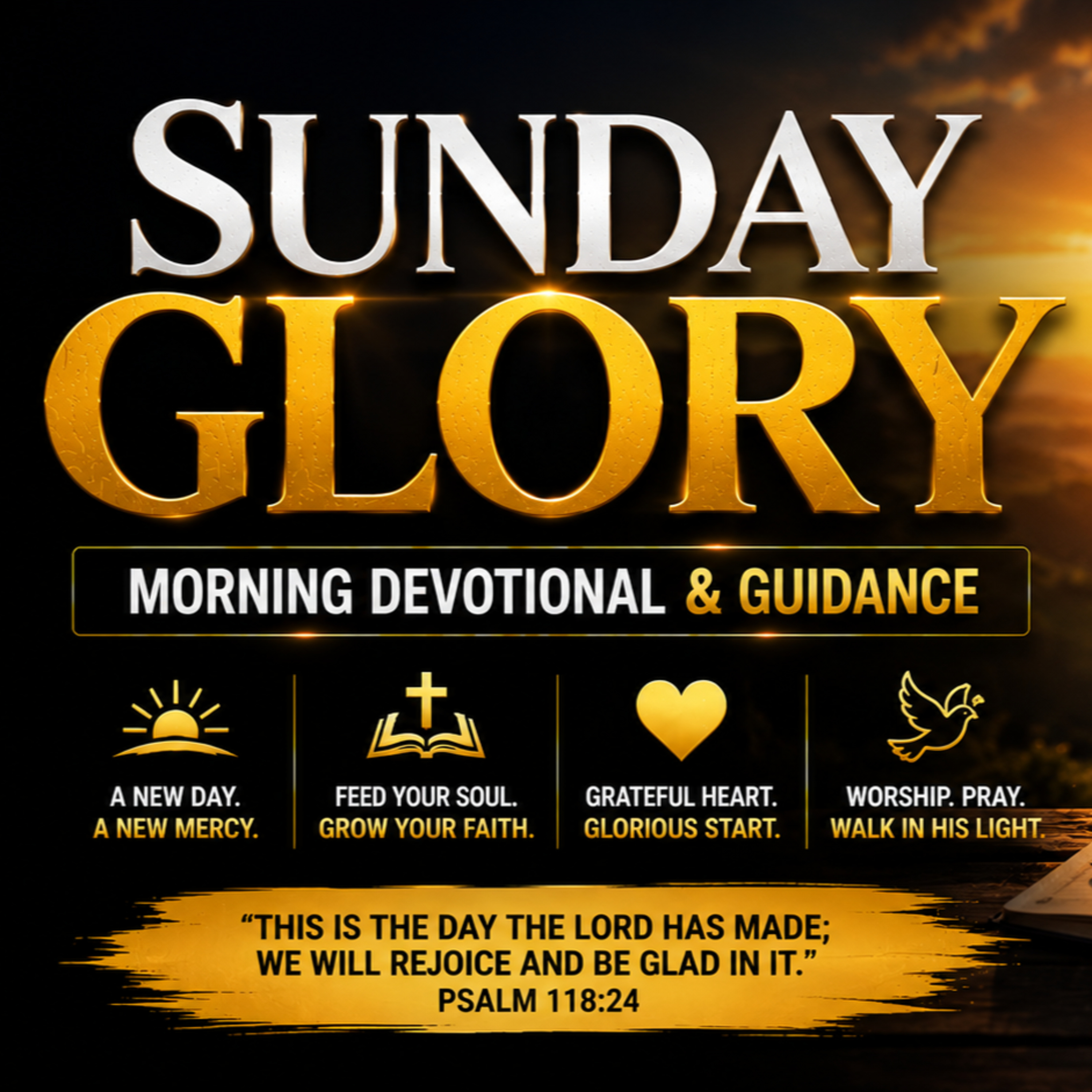 Sunday Glory | Morning Devotional & Prayer. 
