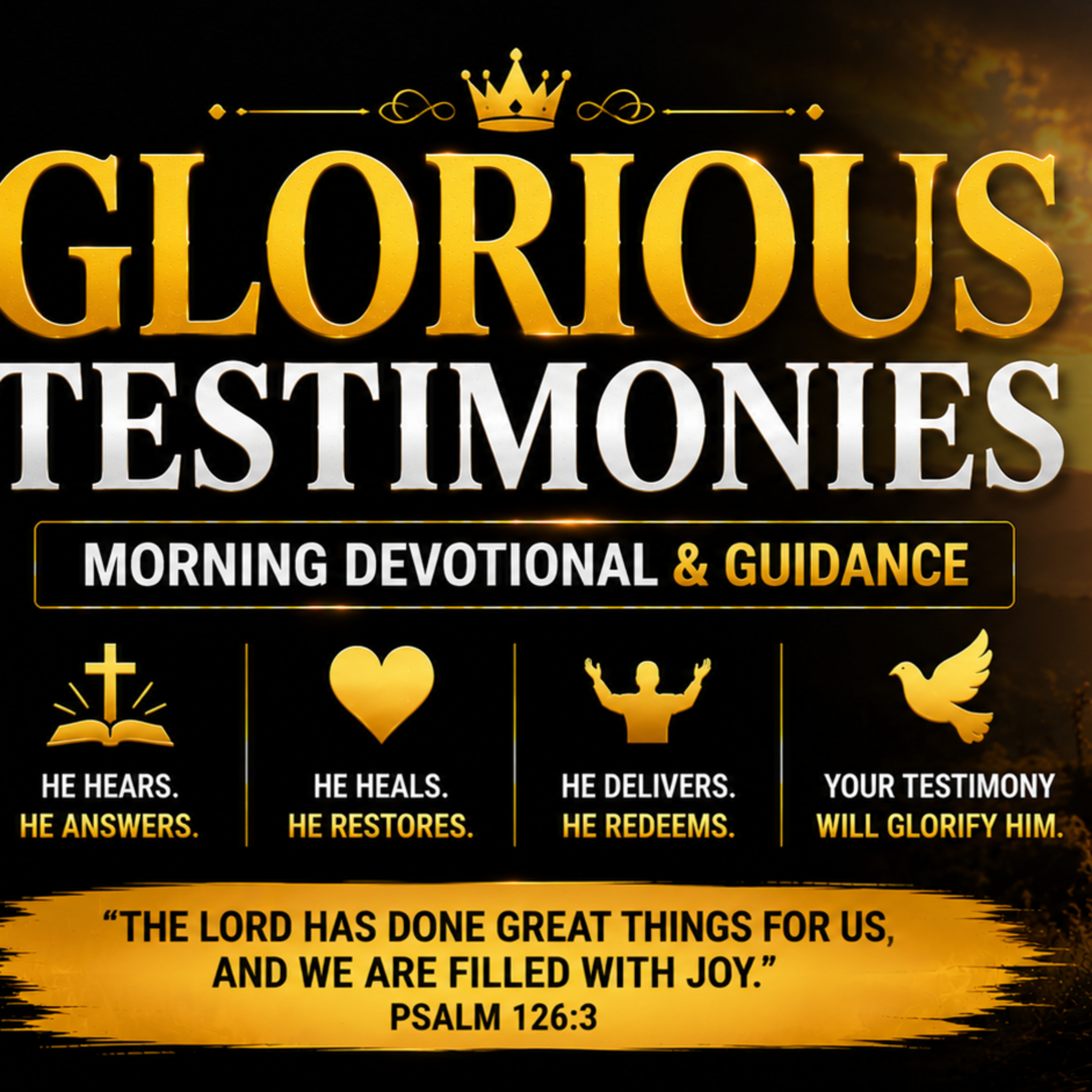 Glorious Testimonies | Morning Devotional & Prayer. 