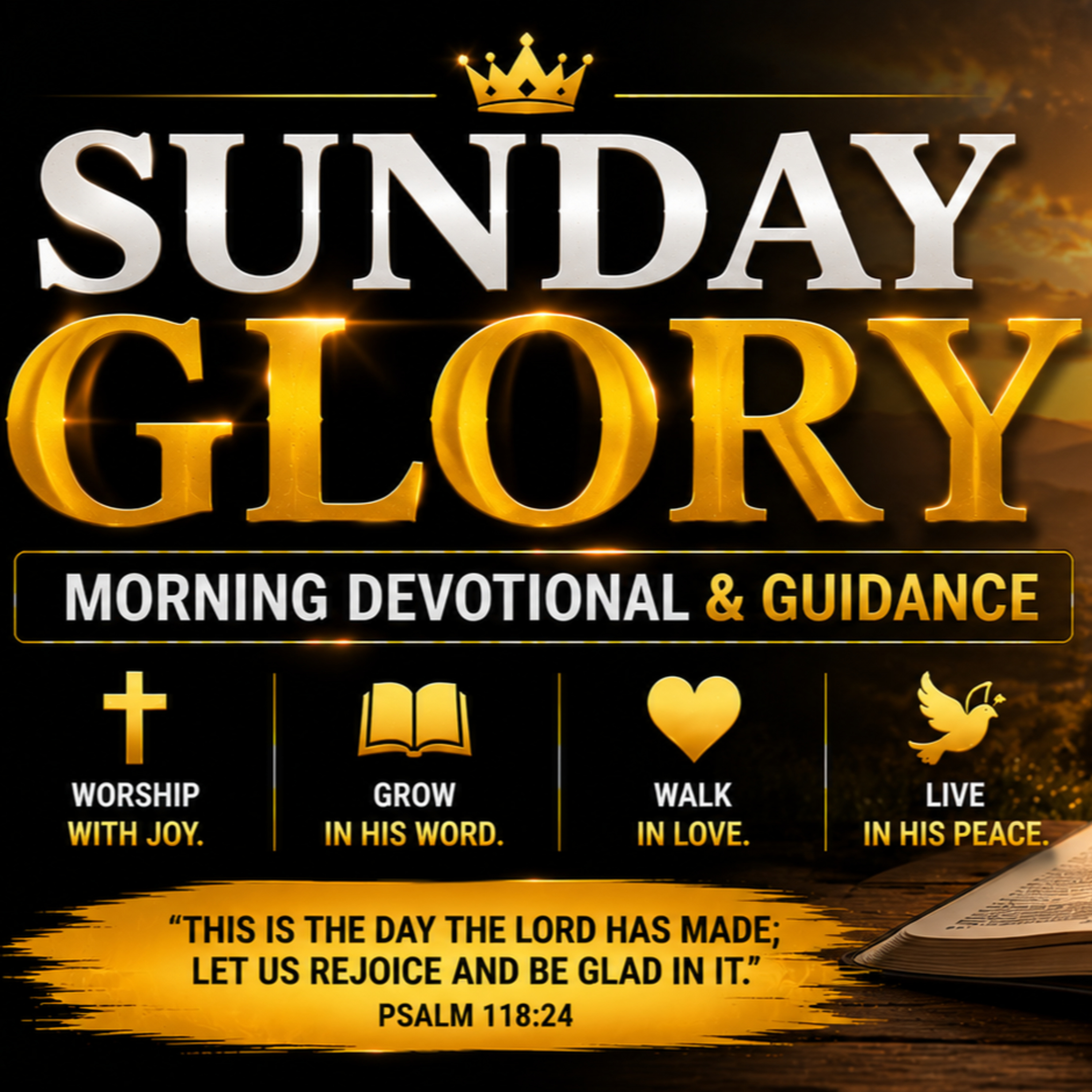 Sunday Glory | Morning Devotional & Prayer. 