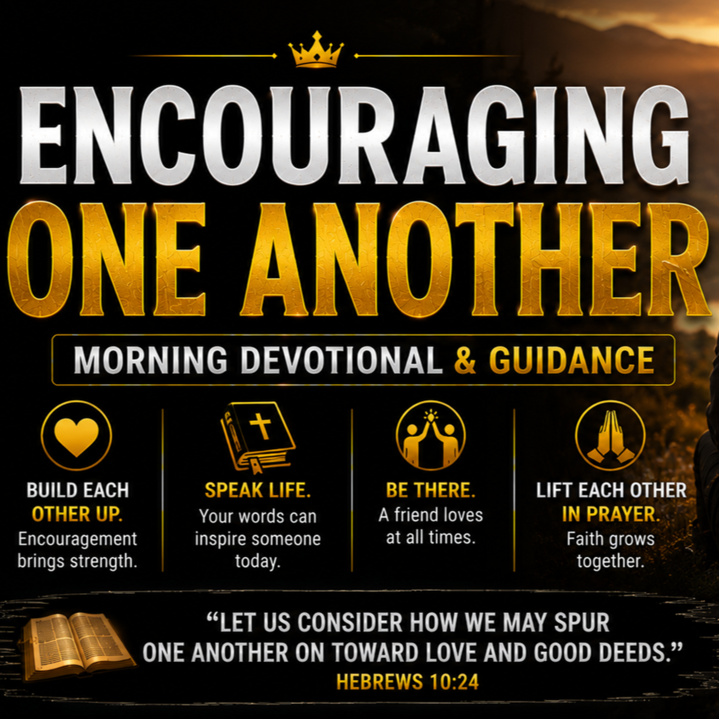 Encouraging One Another | Morning Devotional & Prayer. 